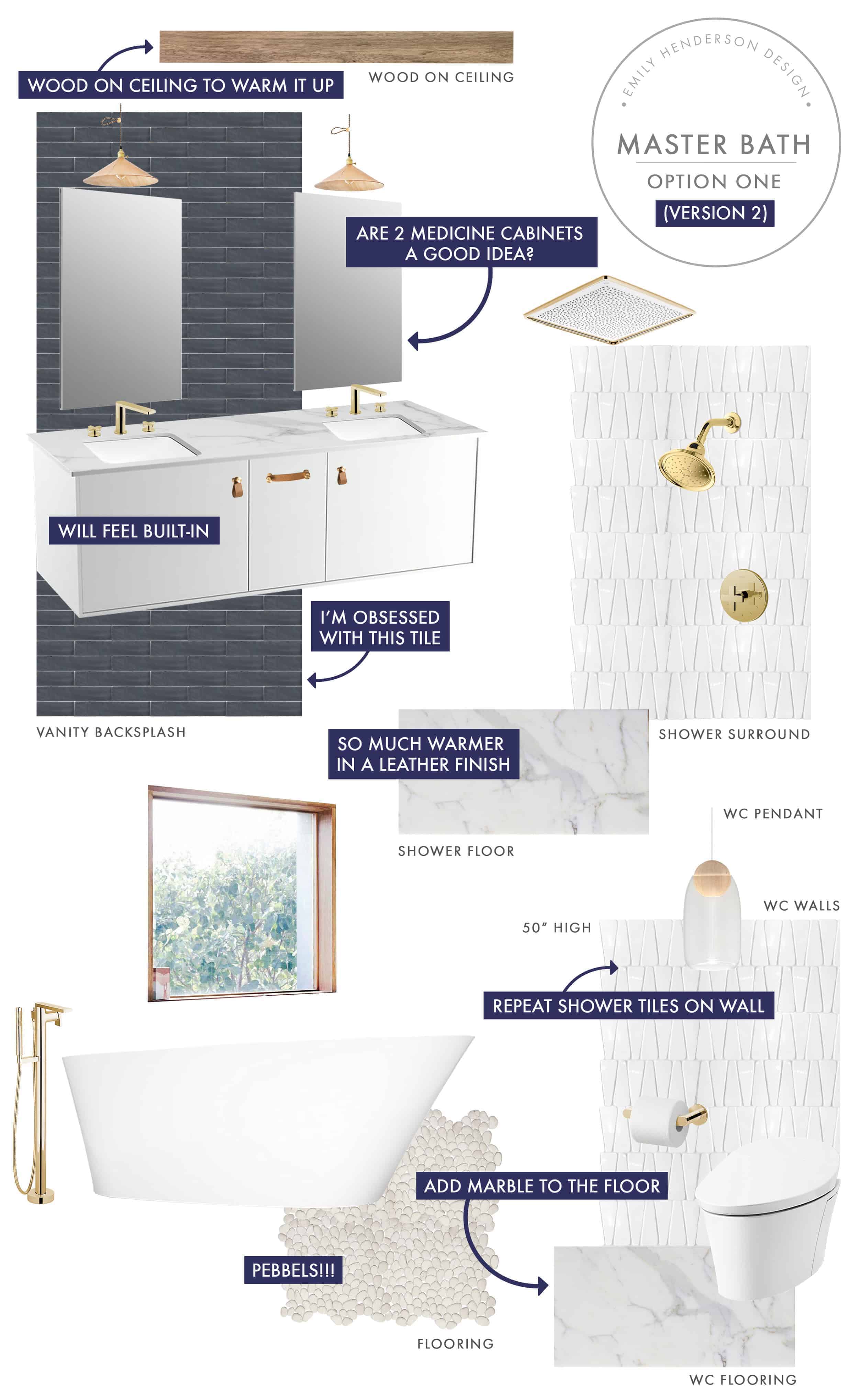 Emily Henderson Mountain Fixer Upper I Design You Decide Master Bath Final Option One V02
