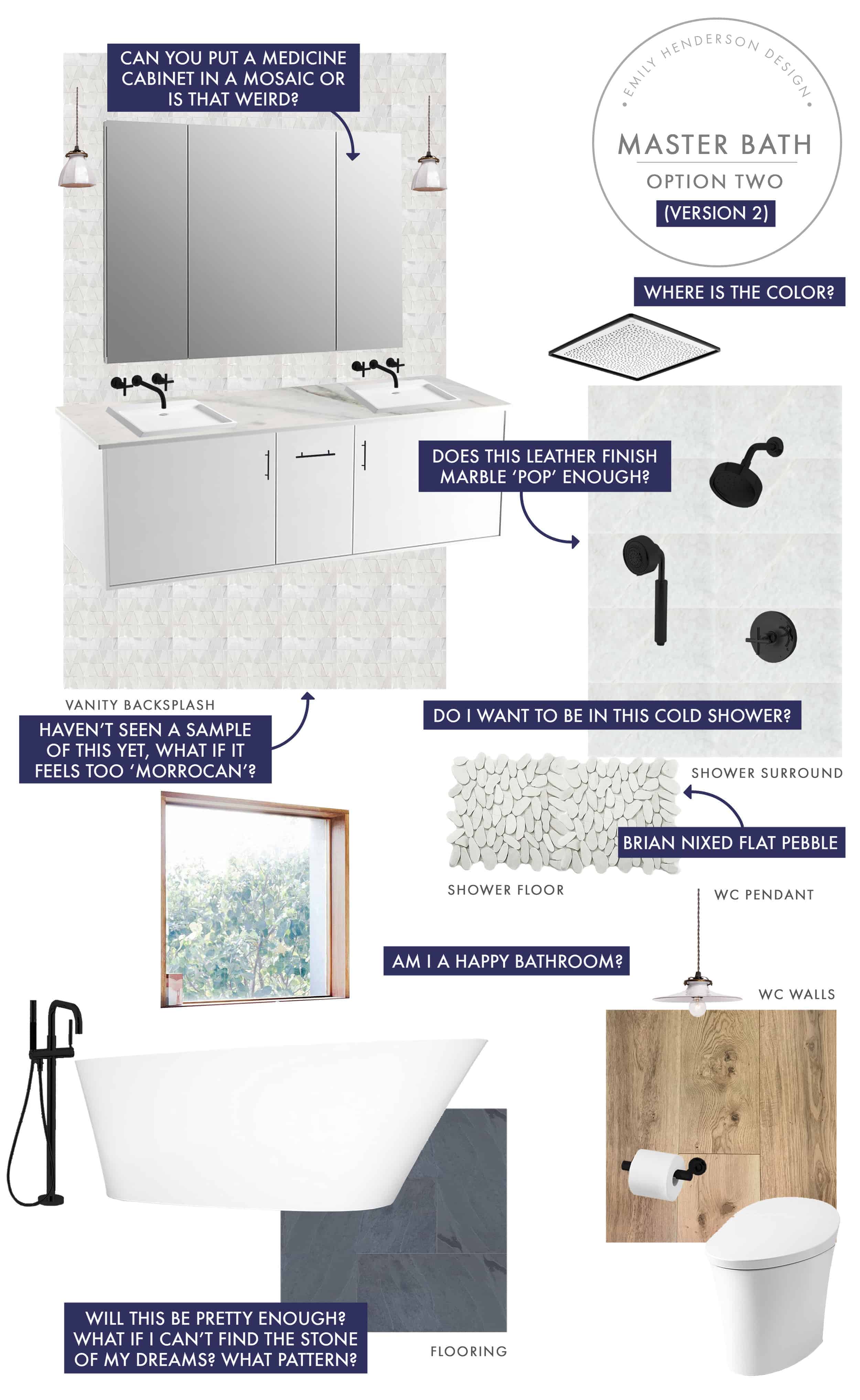 Emily Henderson Mountain Fixer Upper I Design You Decide Master Bath Final Option Two V02
