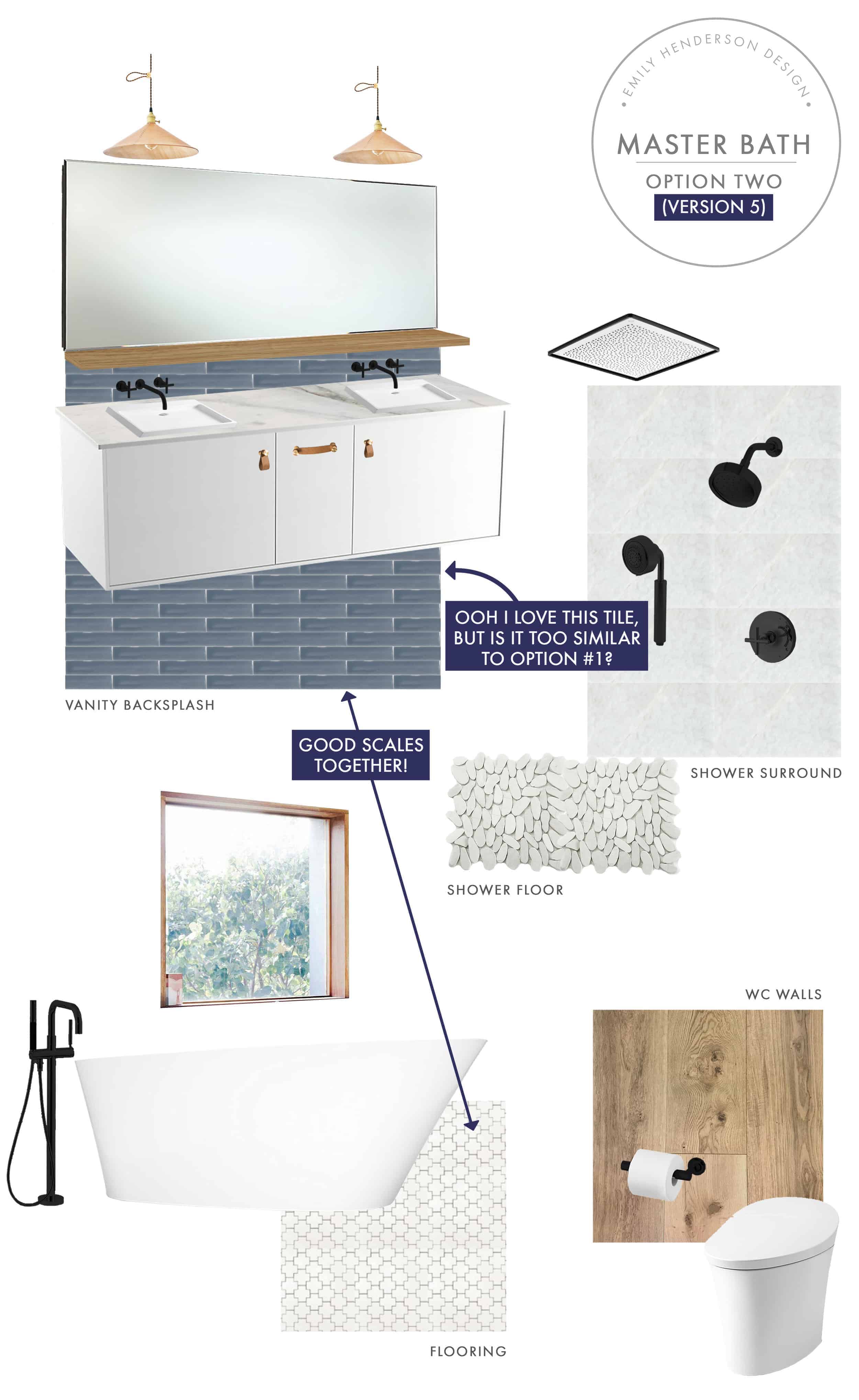 Emily Henderson Mountain Fixer Upper I Design You Decide Master Bath Final Option Two V05