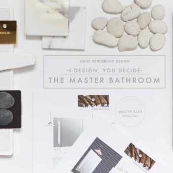 Emily Henderson I Design You Decide Master Bathroom Plans1