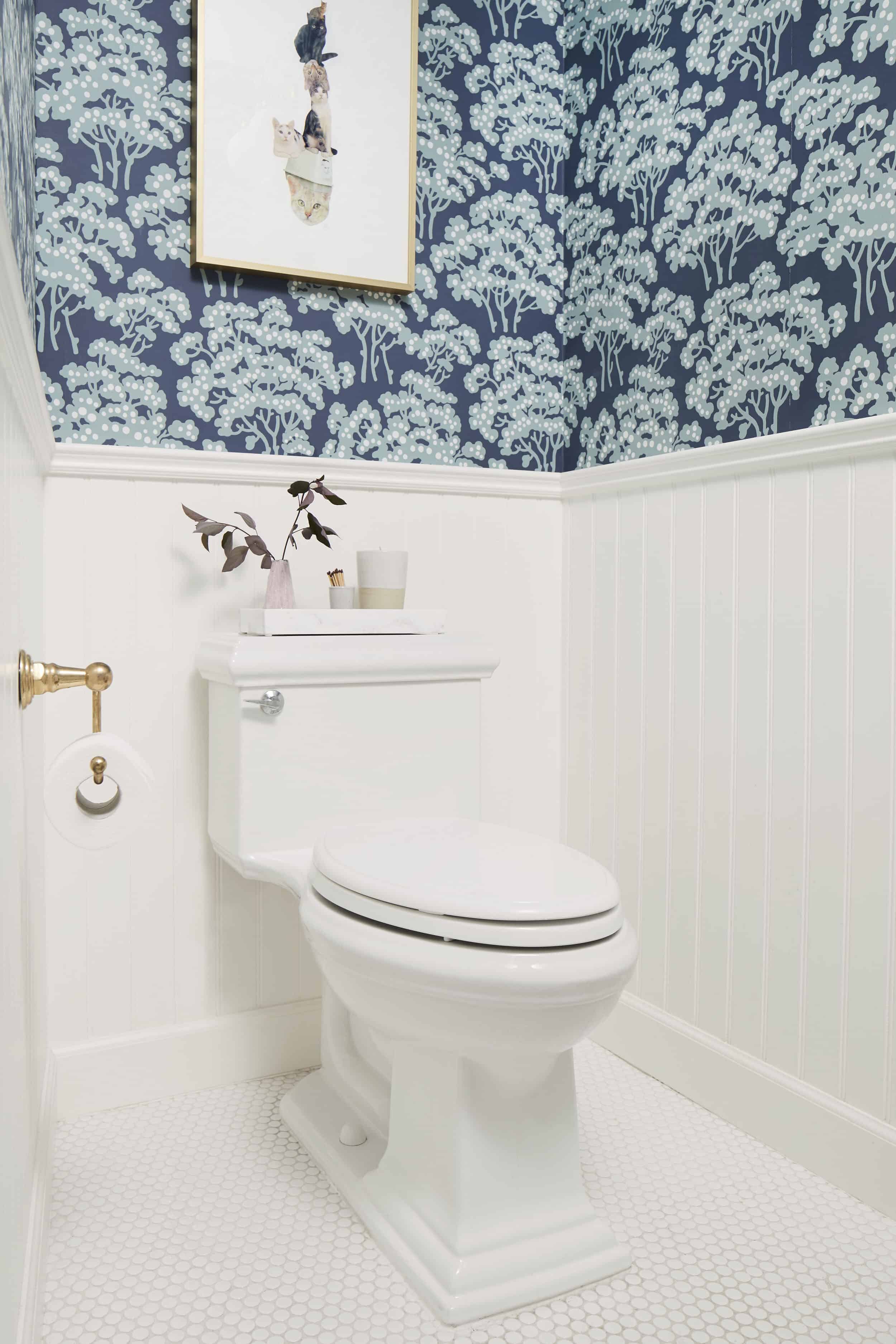 Farrow And Ball Wallpaper Hornbeam Traditional Tudor Bathroom