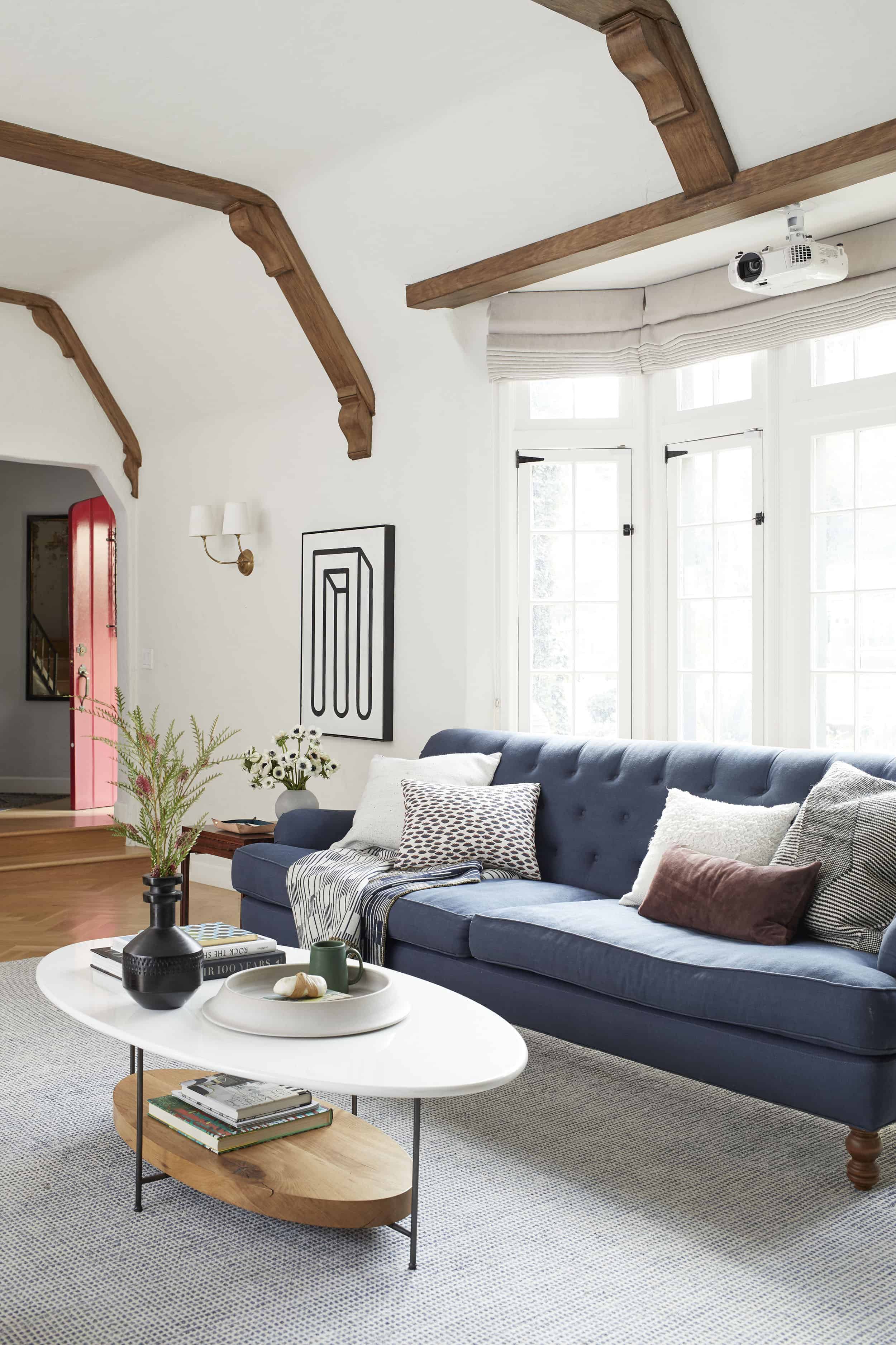 Hiding A Home Projector Living Room 