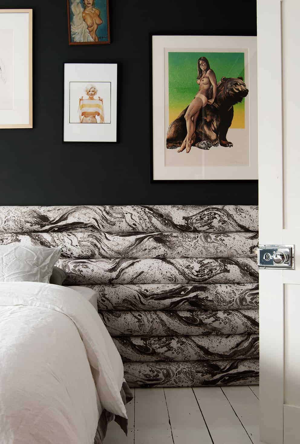 French For Pineapple Channel Tuffted Headboard