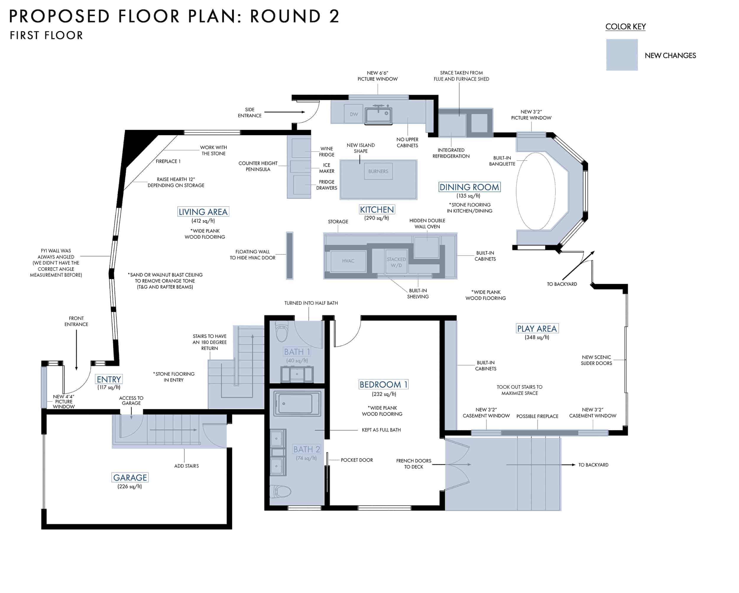 Emily Henderson Lake House Floor Plan First Floor Entire Floor Version 21