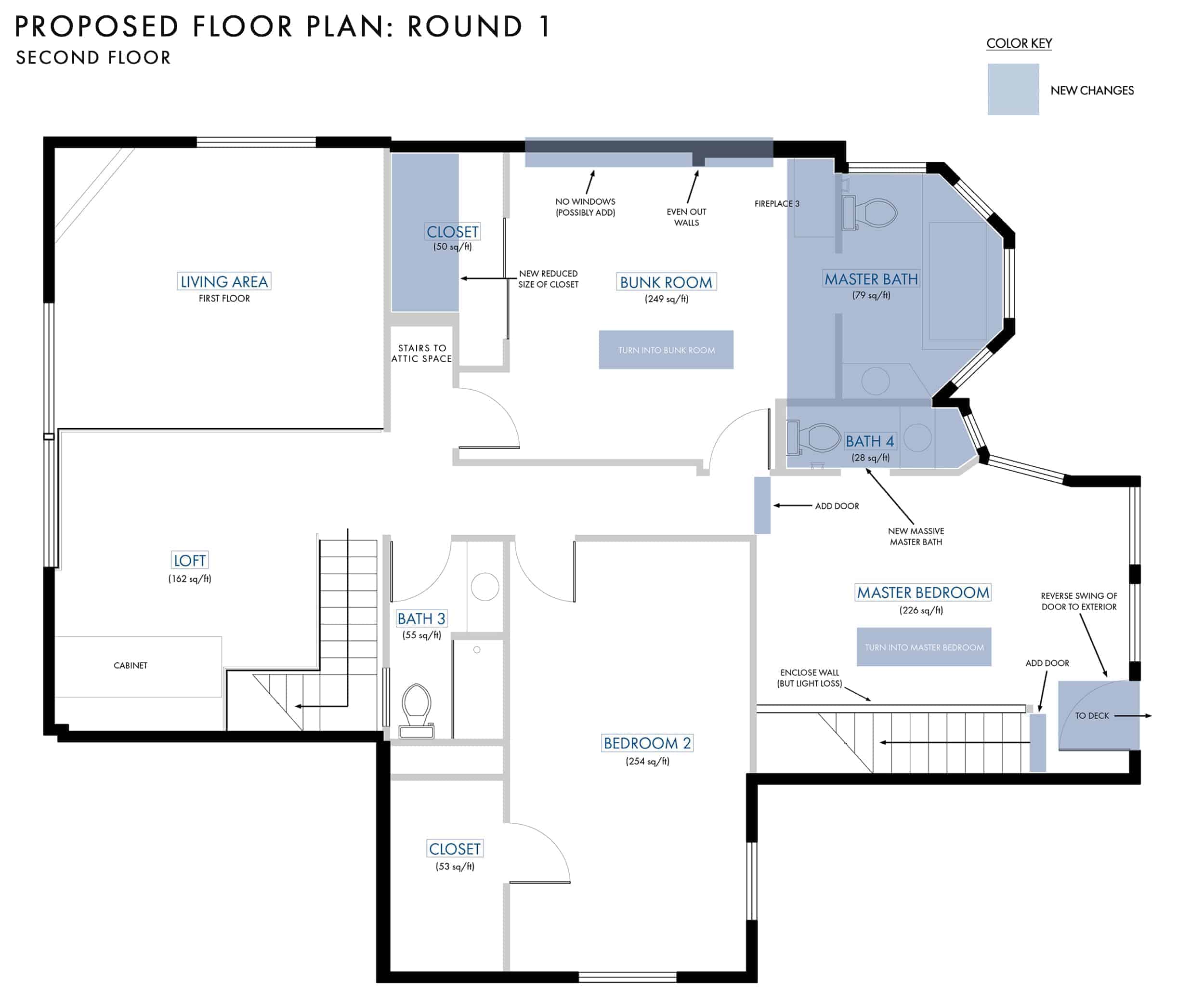 Emily Henderson Lake House Floor Plan Second Floor Entire Floor Version 11