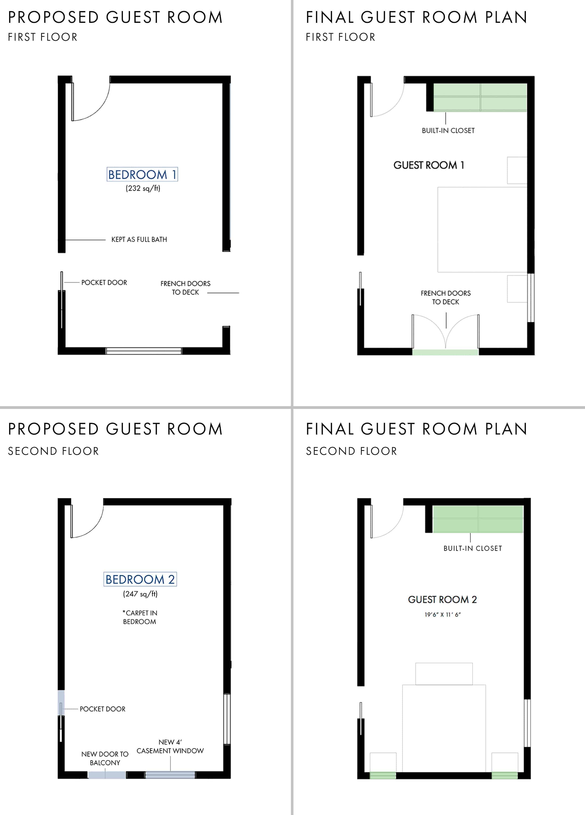 Emily Henderson Mountain House Fixer Upper Floor Plans Guest Room Grid1