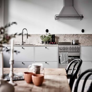 Modern Gray Minimal Kitchen