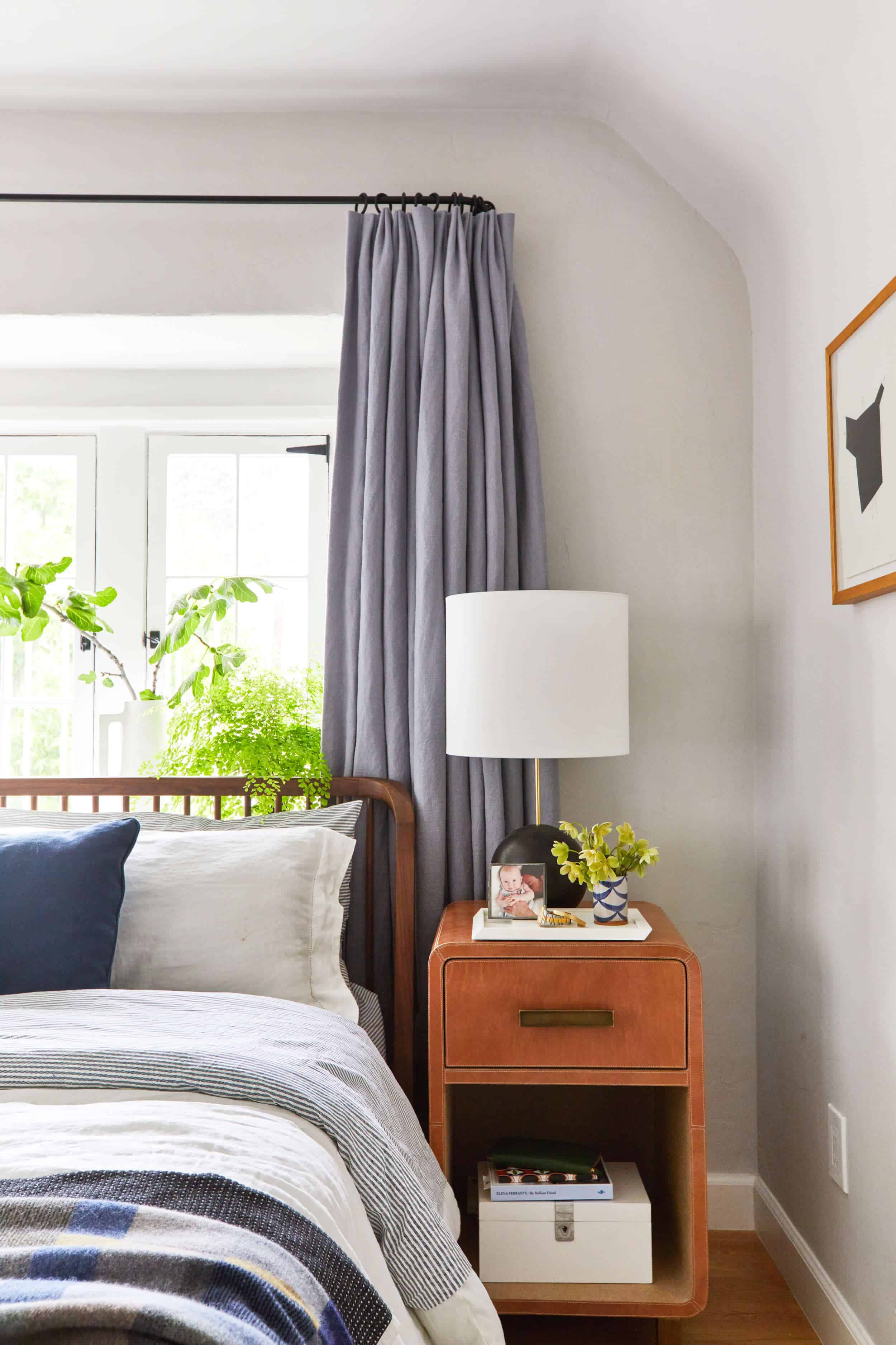 leather nightstand master bedroom