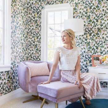 Emily Henderson Vintage Inspired Purple Chair Target