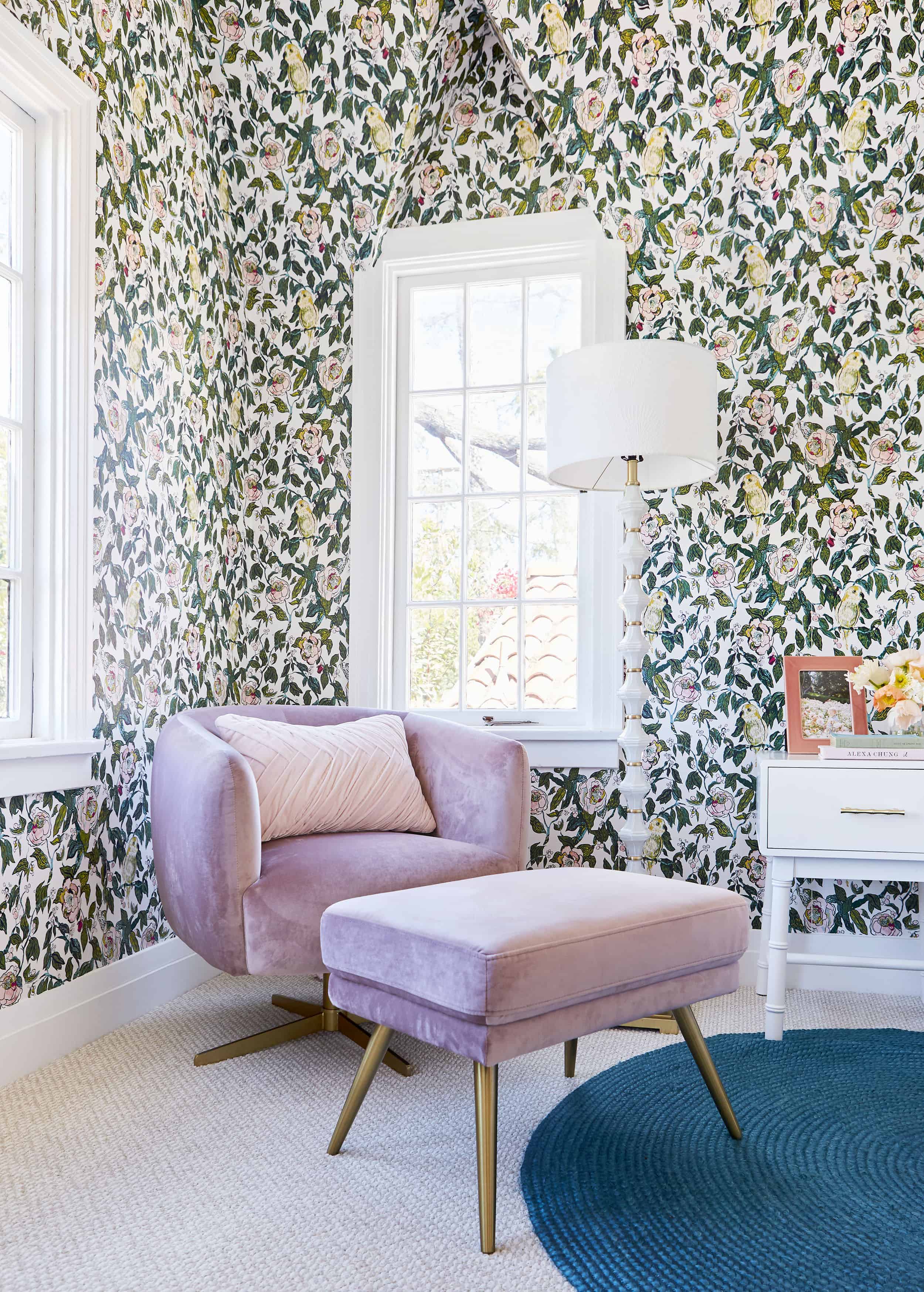 Vintage Inspired Mod Velvet Chair