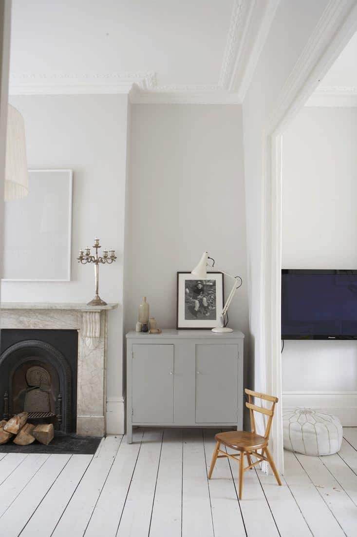 Fireplace with Stone Surround