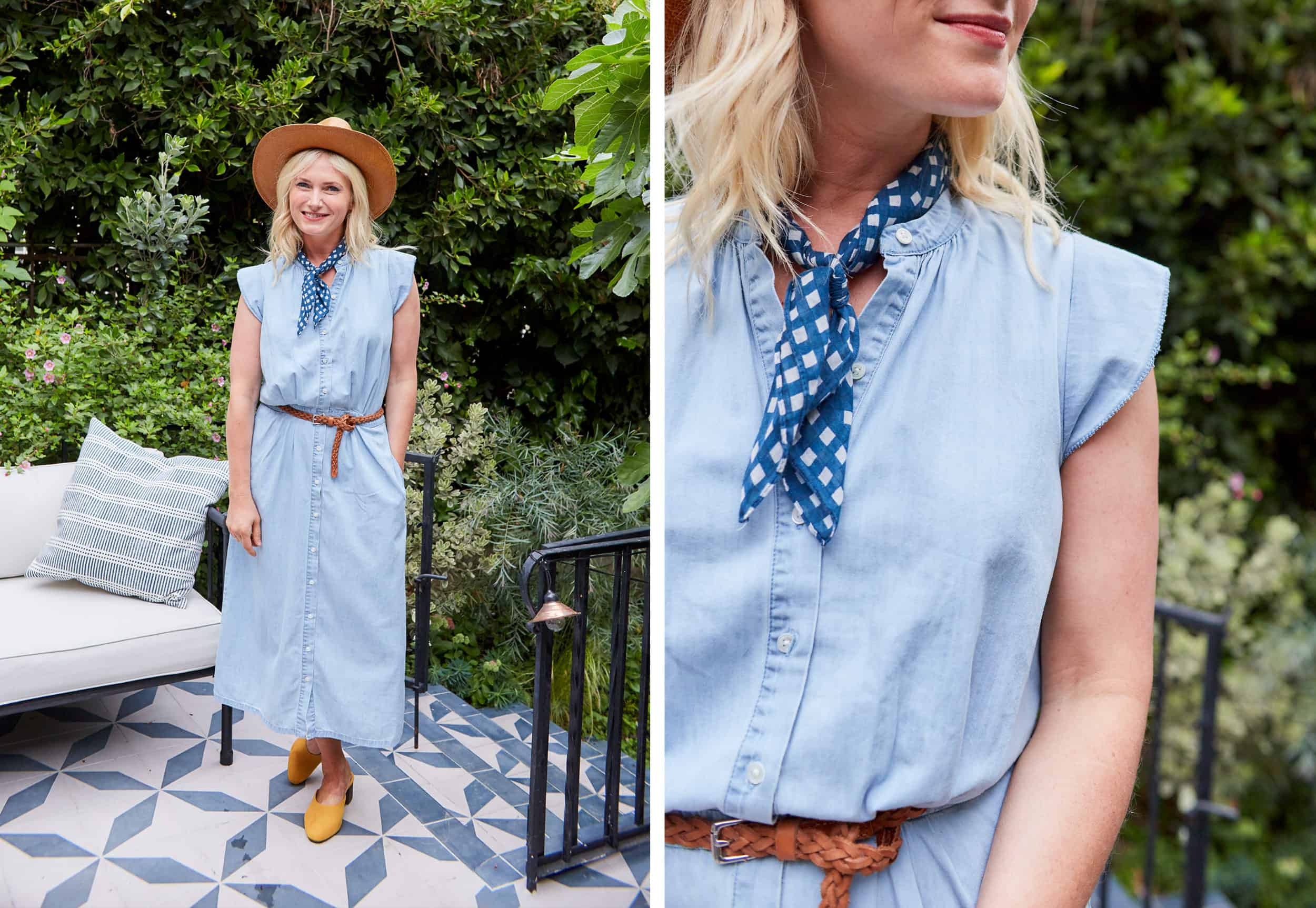 Emily Henderson Summer Fashion Basics Denim Dress
