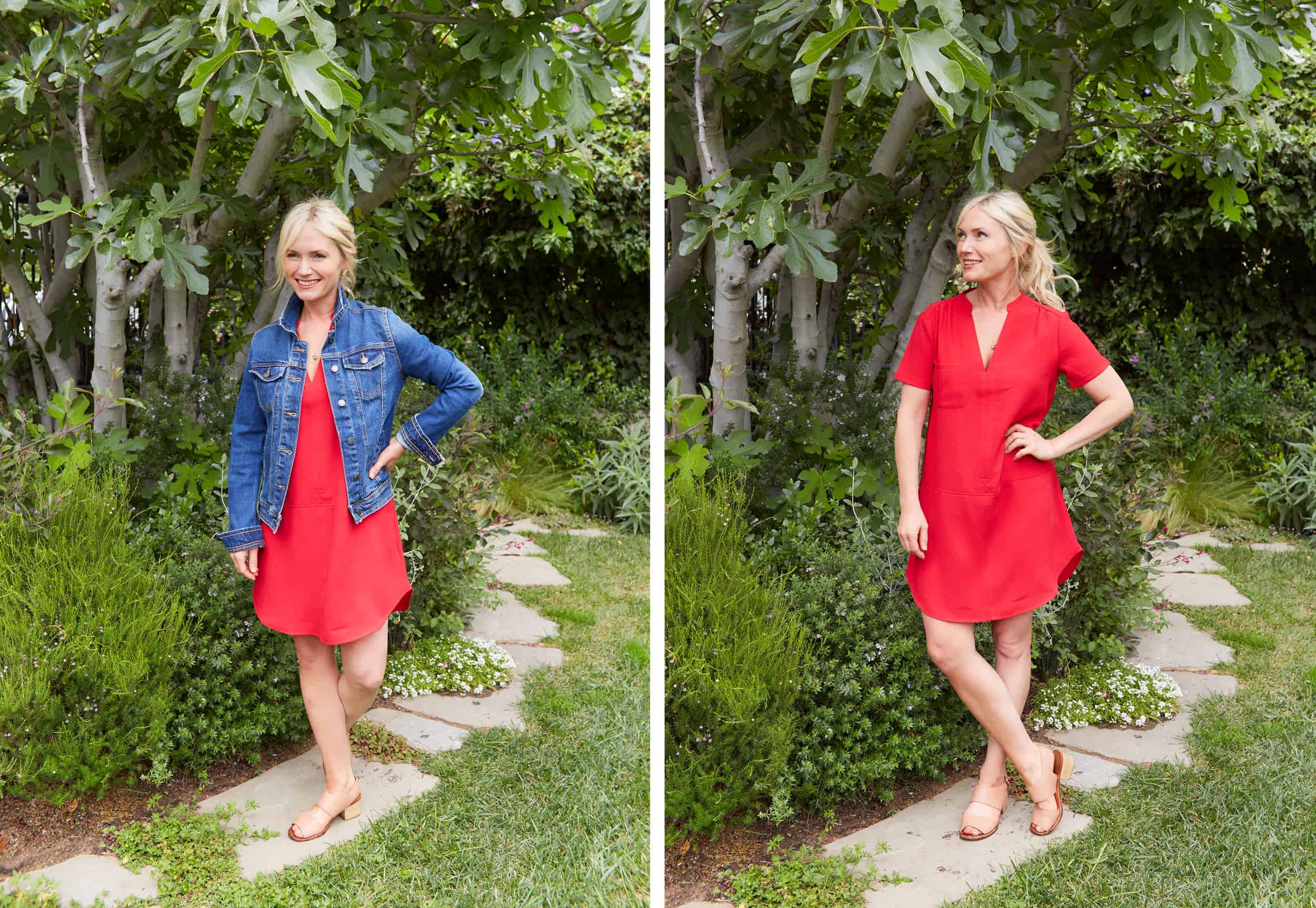 Emily Henderson Summer Fashion Basics Red Dress
