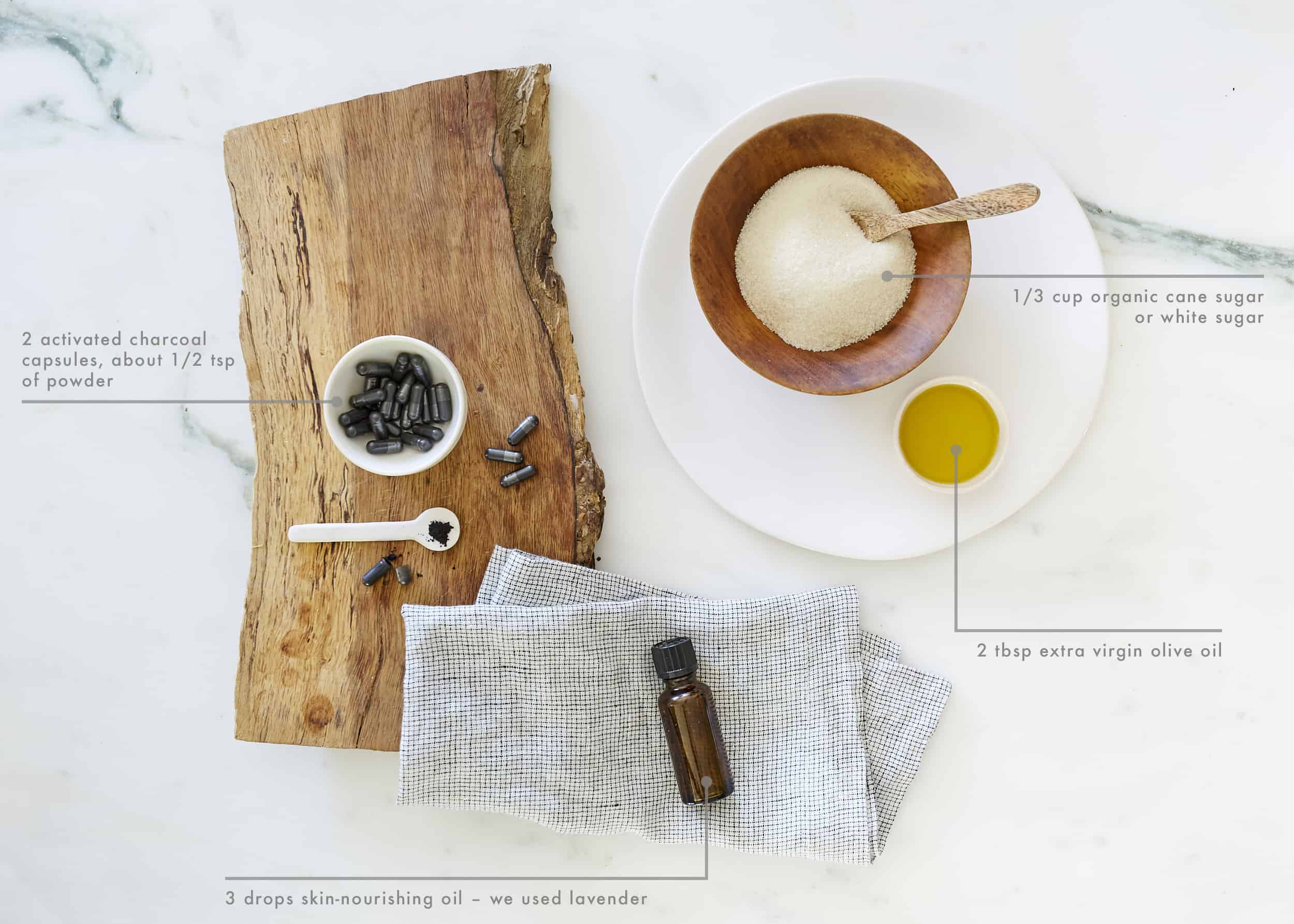 DIY Charcoal Face Mask Ingredients