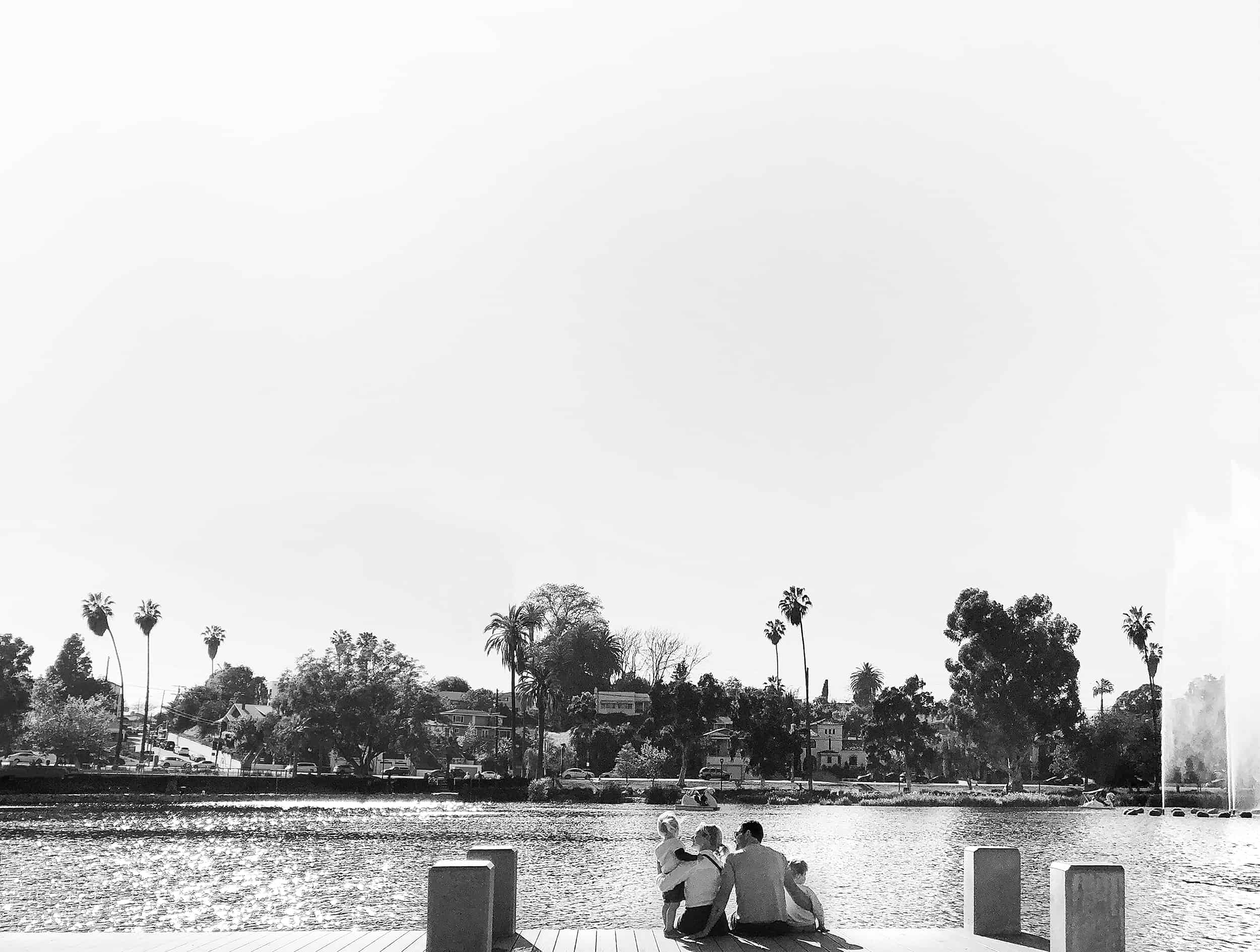 Emily Henderson Family Photo Echo Park Lake