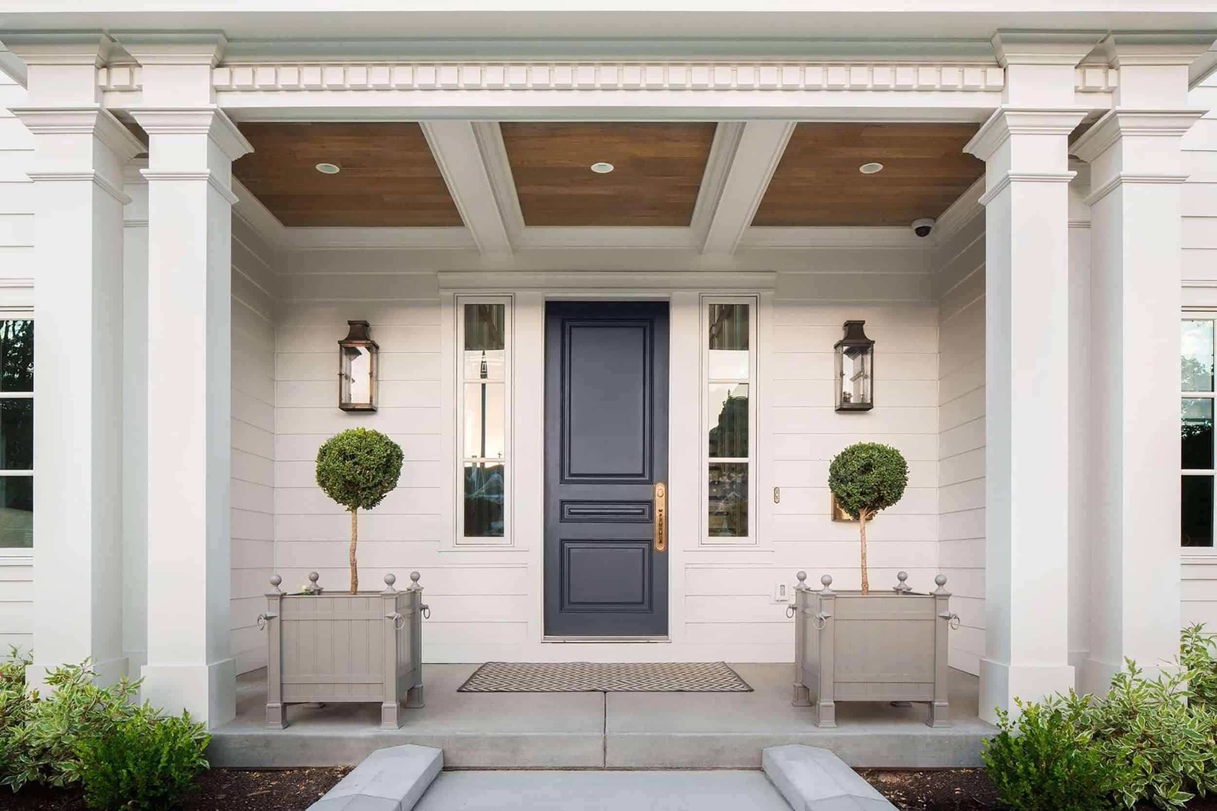 Traditional Front Door Dark Blue