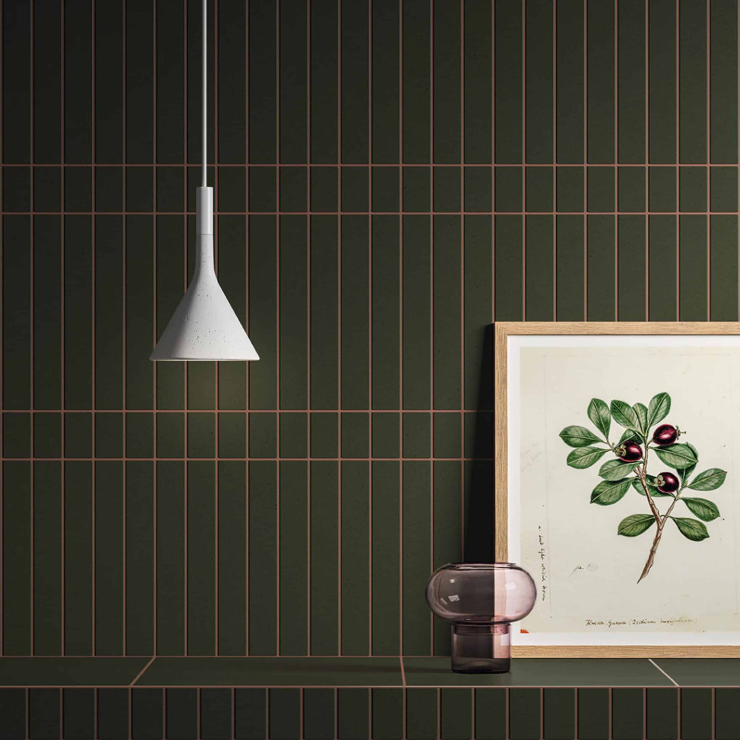Modern Bathroom Green Tile
