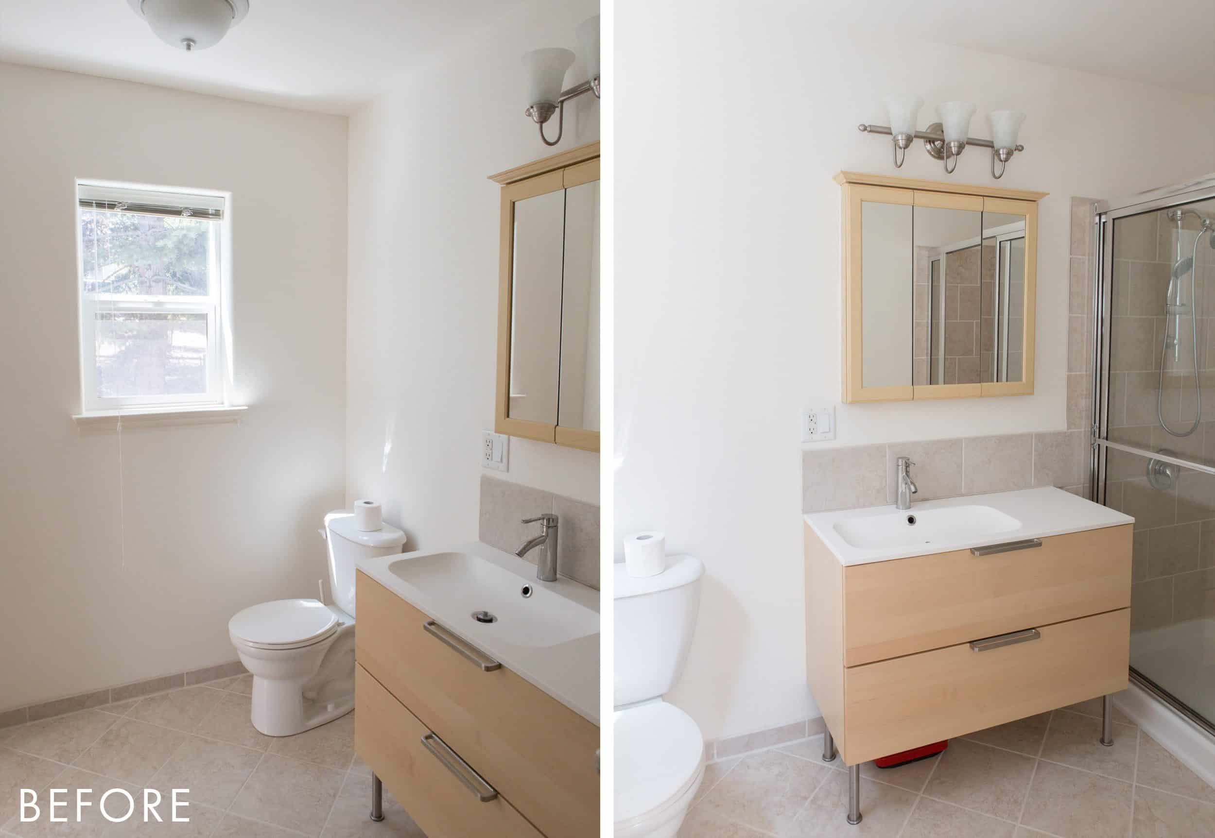 Emily Henderson Mountain Fixer Upper First Level Guest Bathroom Before Photos
