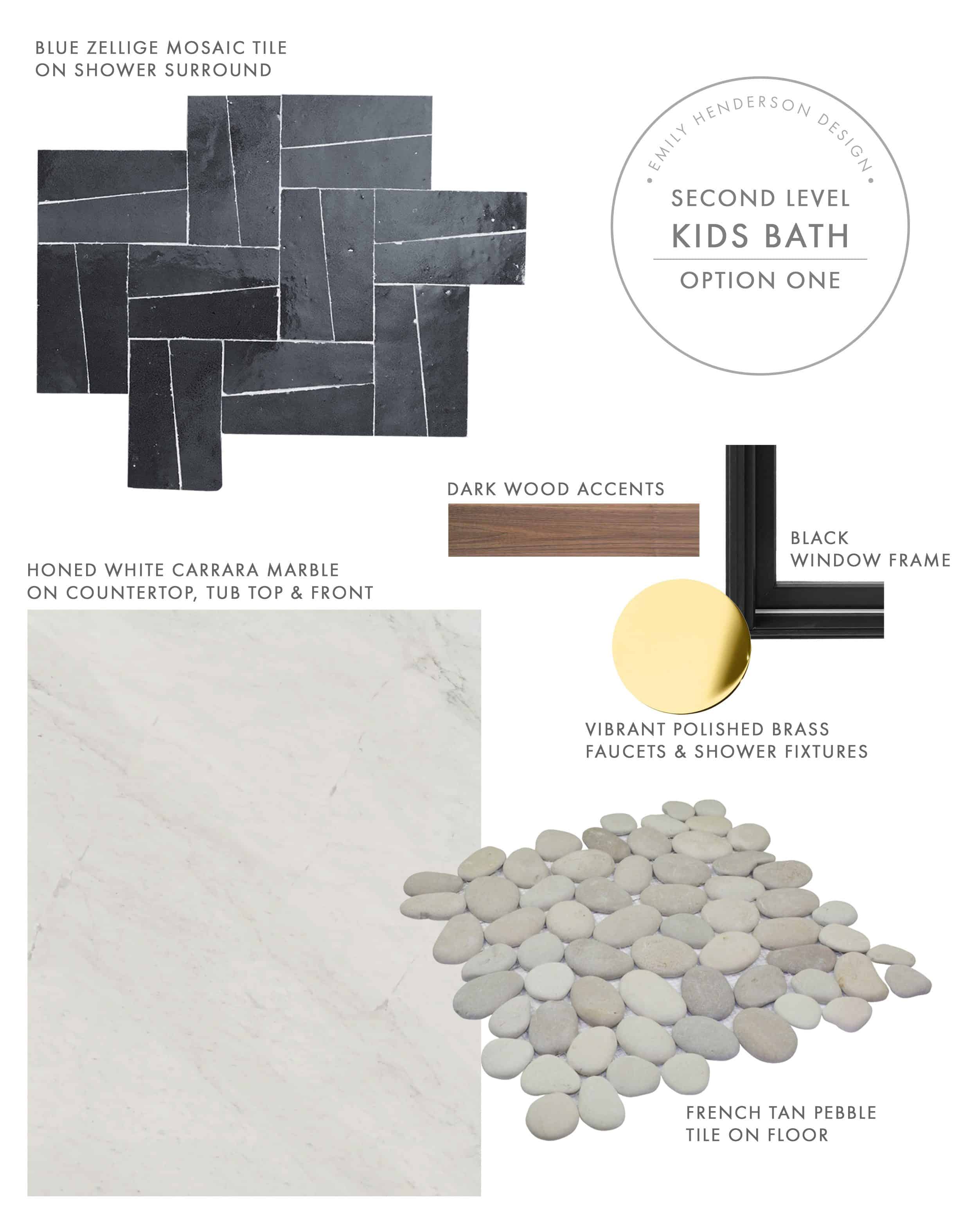 Emily Henderson Mountain Fixer Upper I Design You Decide Kids Bath Materials Option One