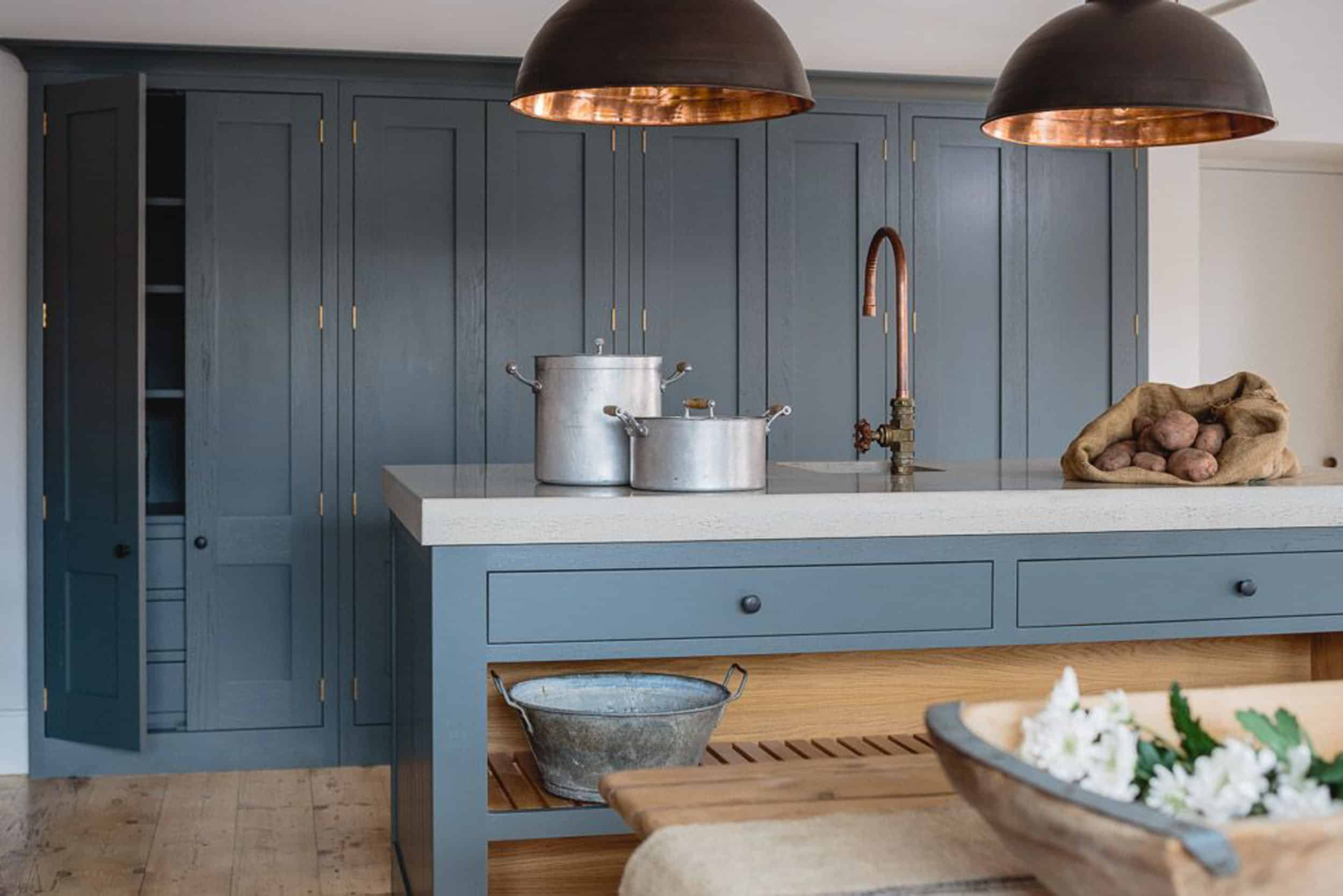 Emily Henderson Mountain Fixer Upper Kitchen Cabinet Layout Full Height Cabinets Inspiration 01