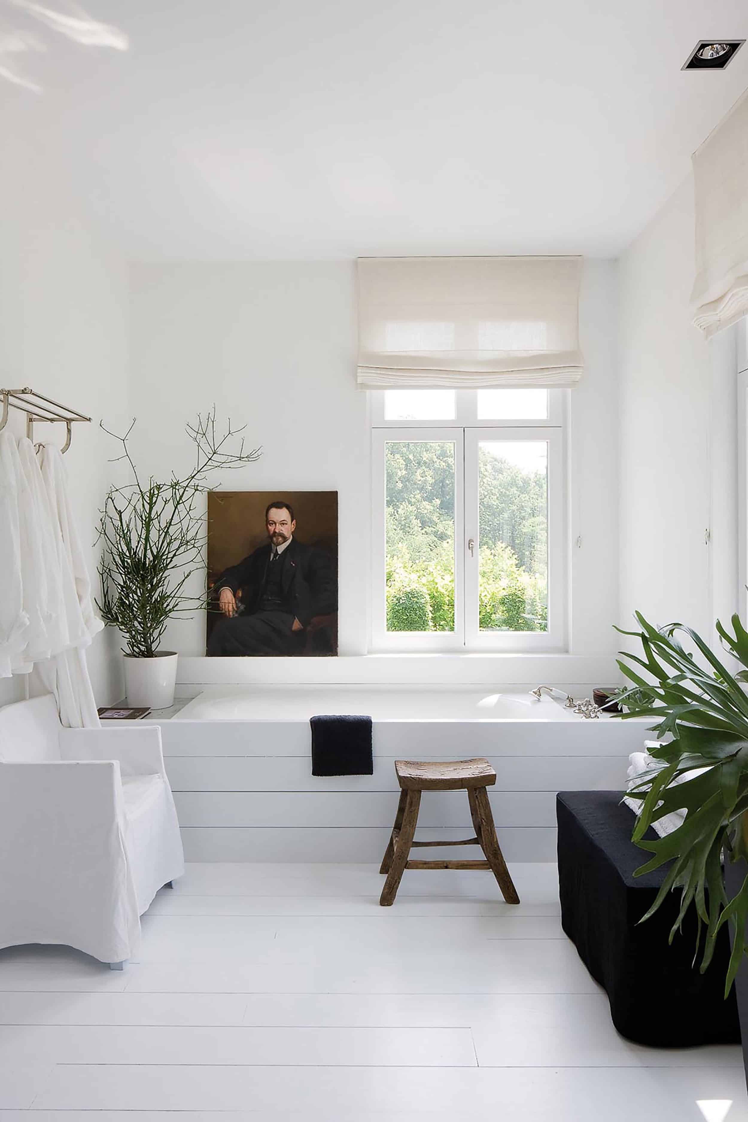 Modern Farmhouse Bathroom Wood Clad Tub