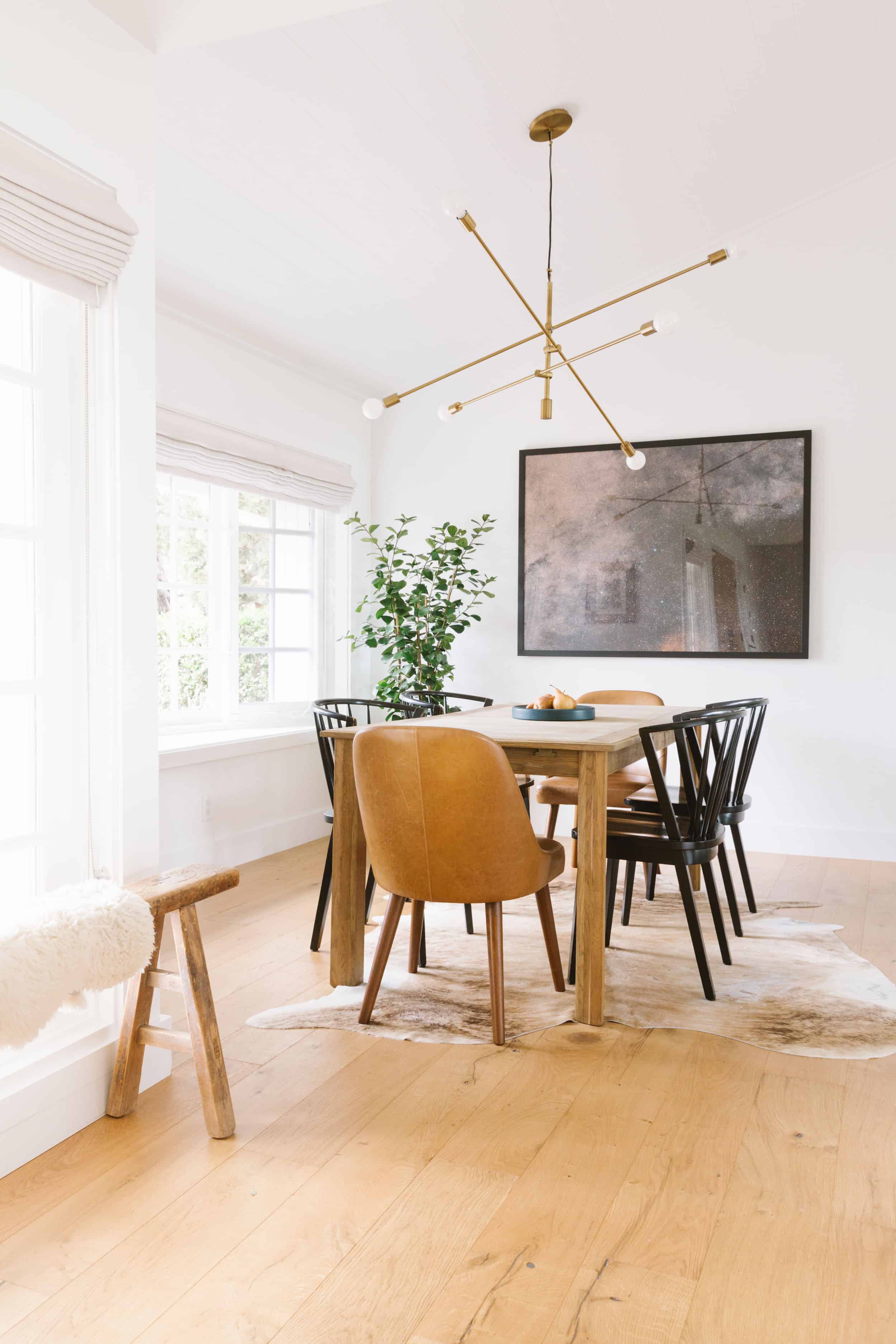 Samantha Gluck Emily Henderson Bright Minimal Dining Space