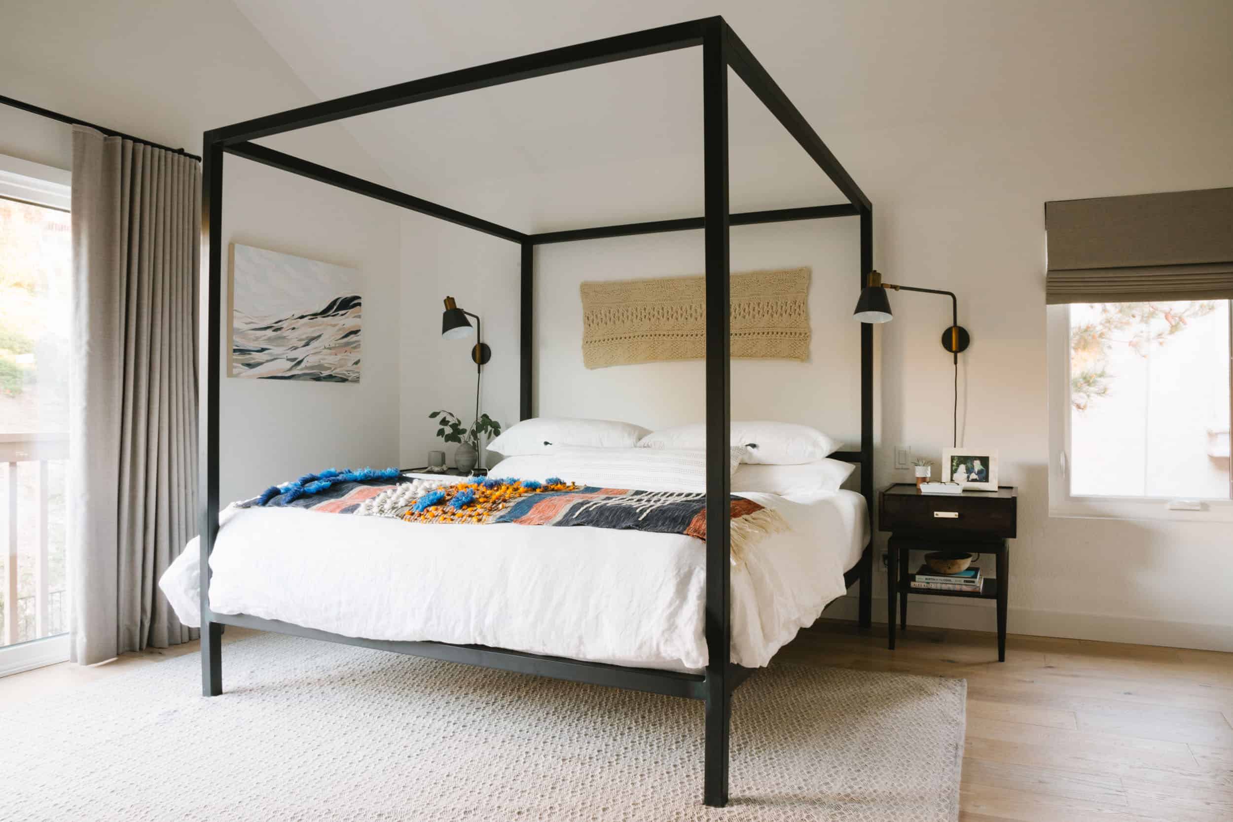 Samantha Gluck Emily Henderson Modern Four Poster Bedroom1