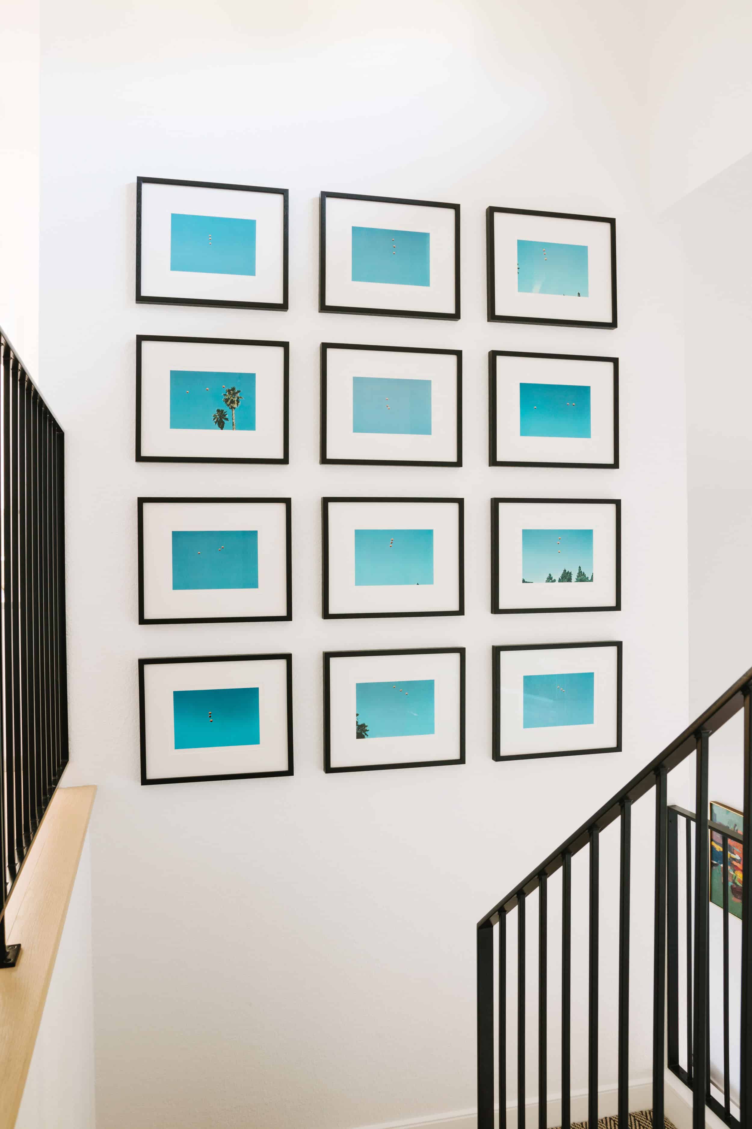 Samantha Gluck Emily Henderson Stairway Gallery Wall1