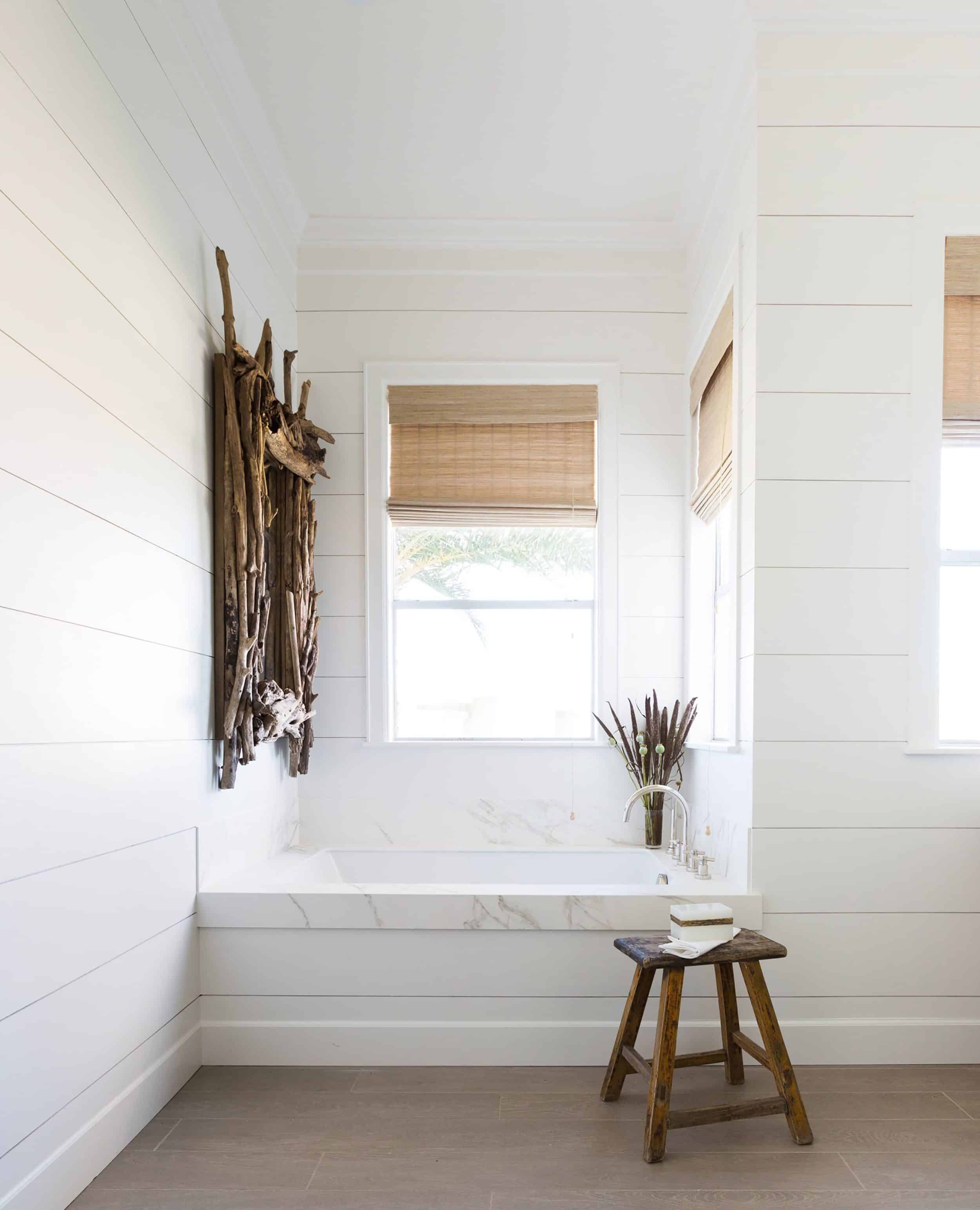 White Shiplap Bathroom