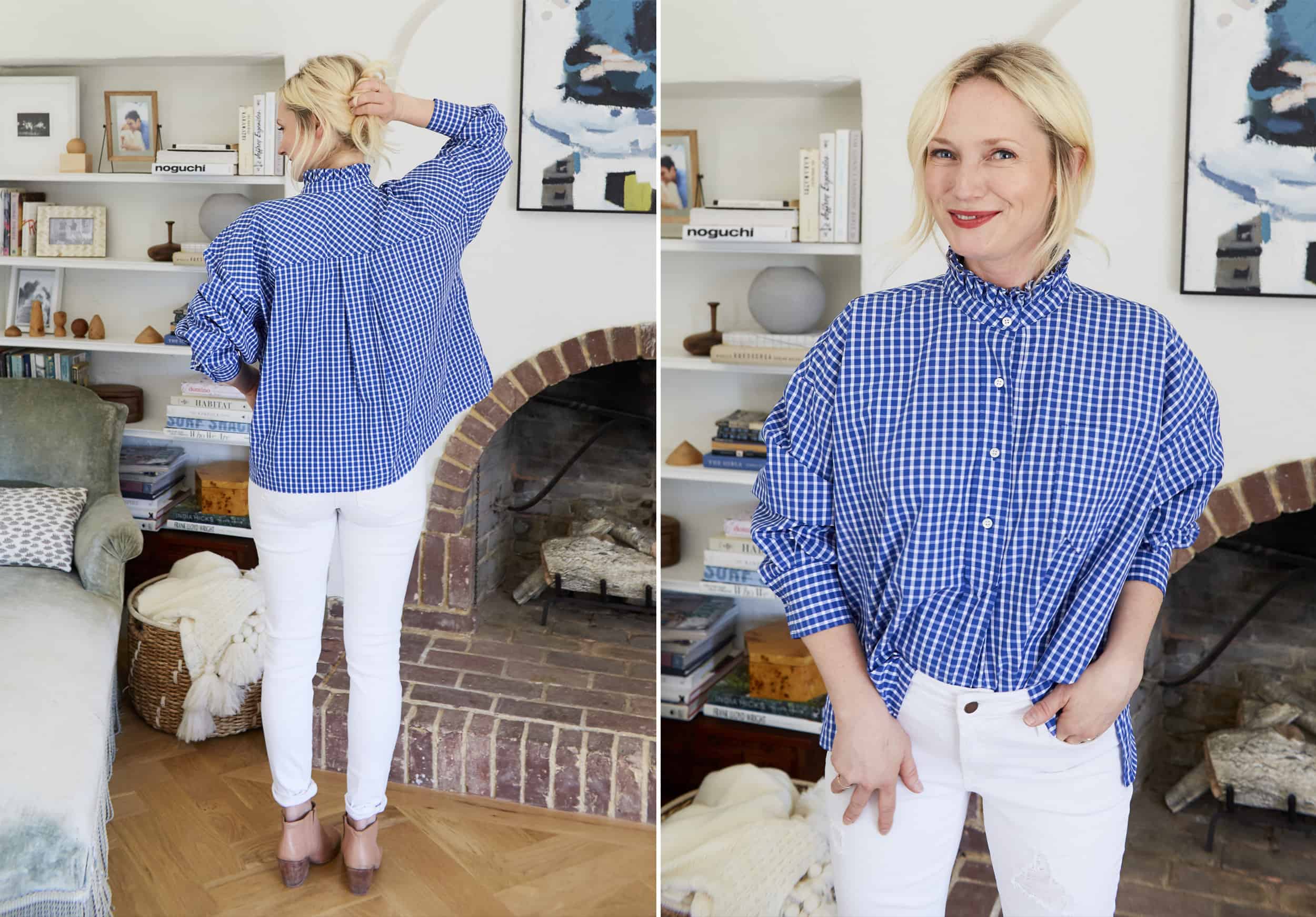 Emily Henderson Nordstroms Anniversary Sale Fall Essentials 2018 Blue Plaid Button Down