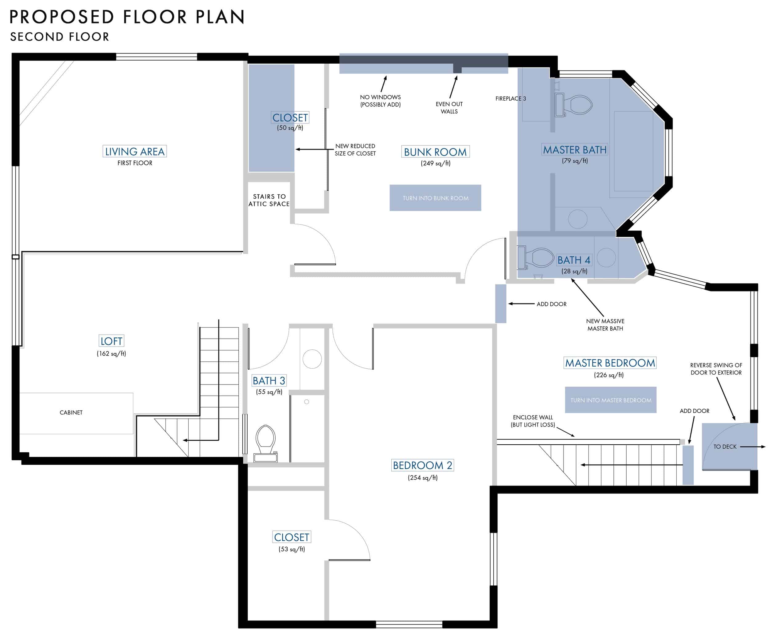 Emily Henderson Lake House Floor Plan Second Floor Entire Floor Changes 021