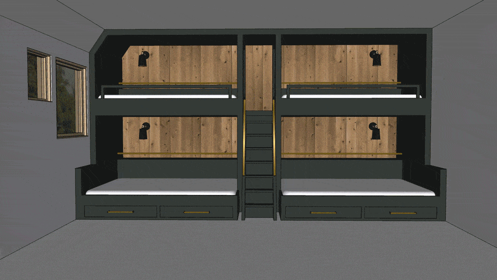 Emily Henderson Mountain Fixer Upper Bunk Room Update Bunk Beds Walk Through