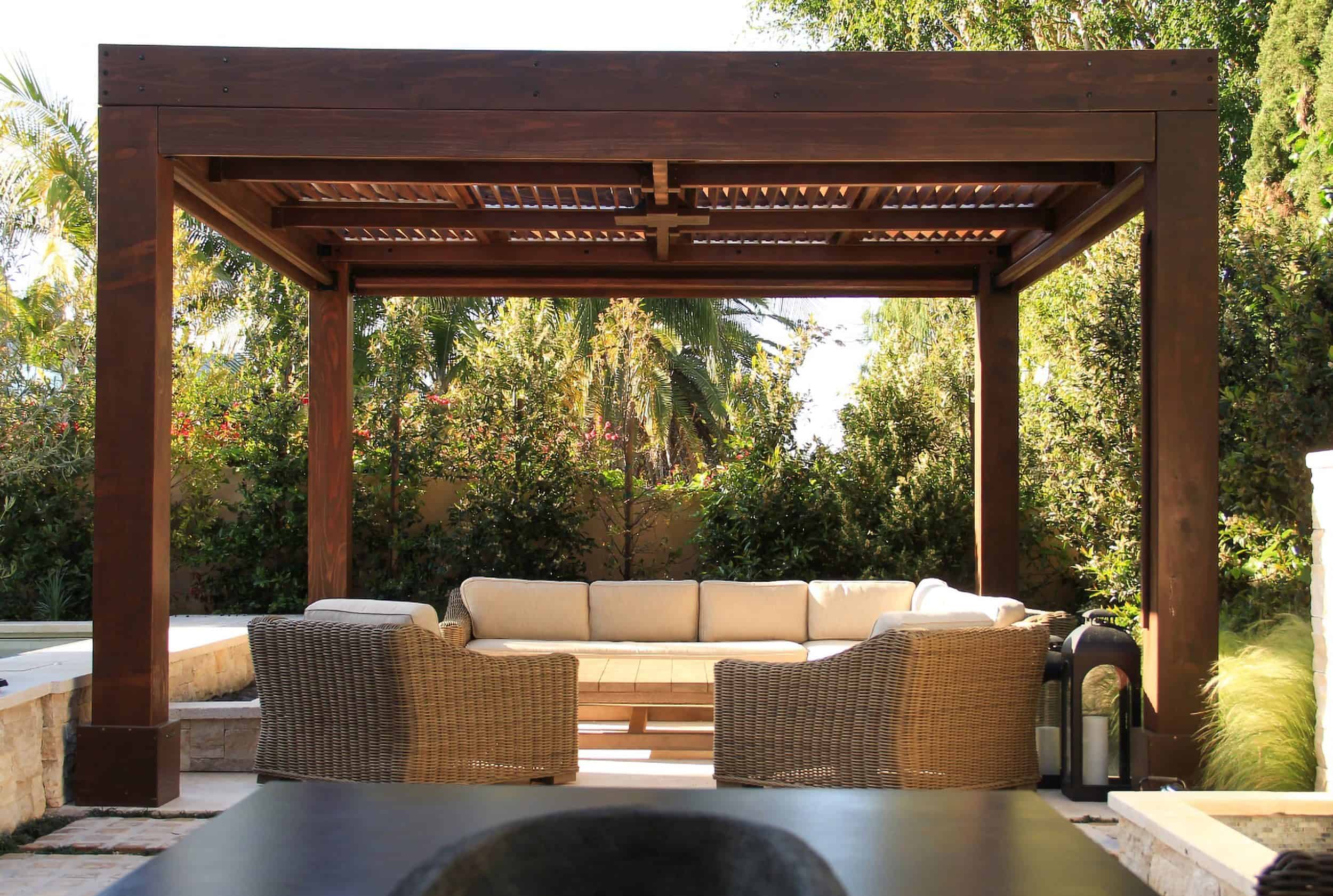 Redwood Patio Pergola