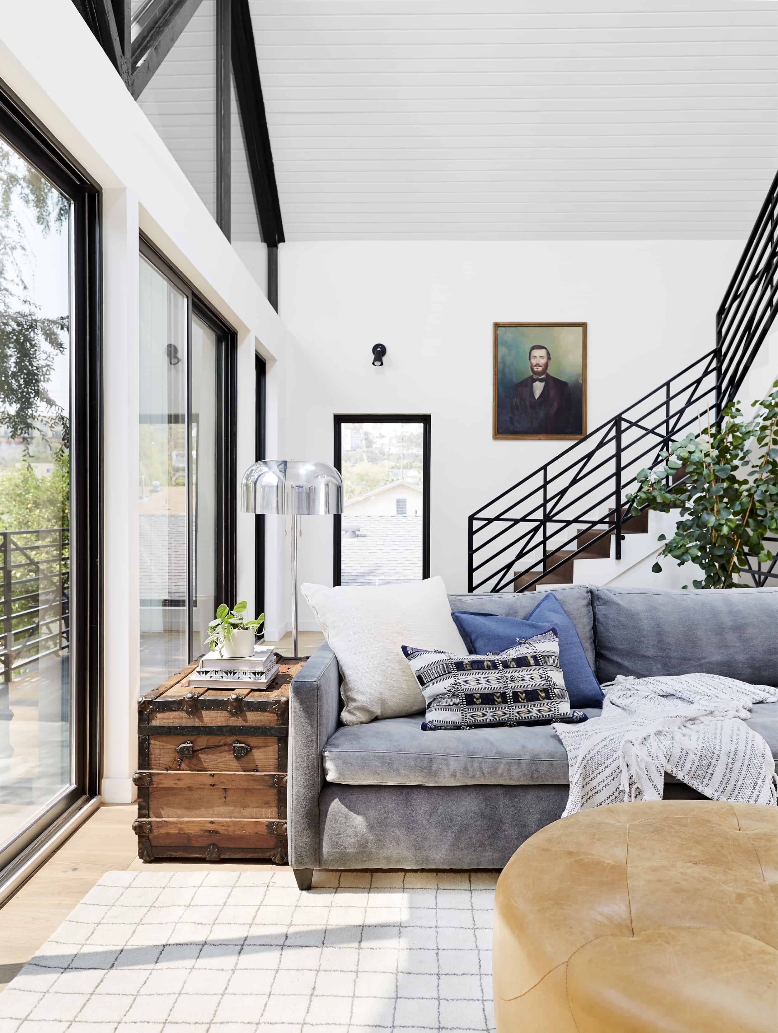 Bright Modern Kid Friendly Cozy Comfortable Family Tv Room Emily Henderson6