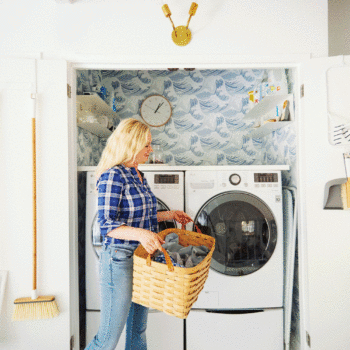 Emily Henderson Design Lg Washer Laundry Room Sidekick Doing Laundry Gif