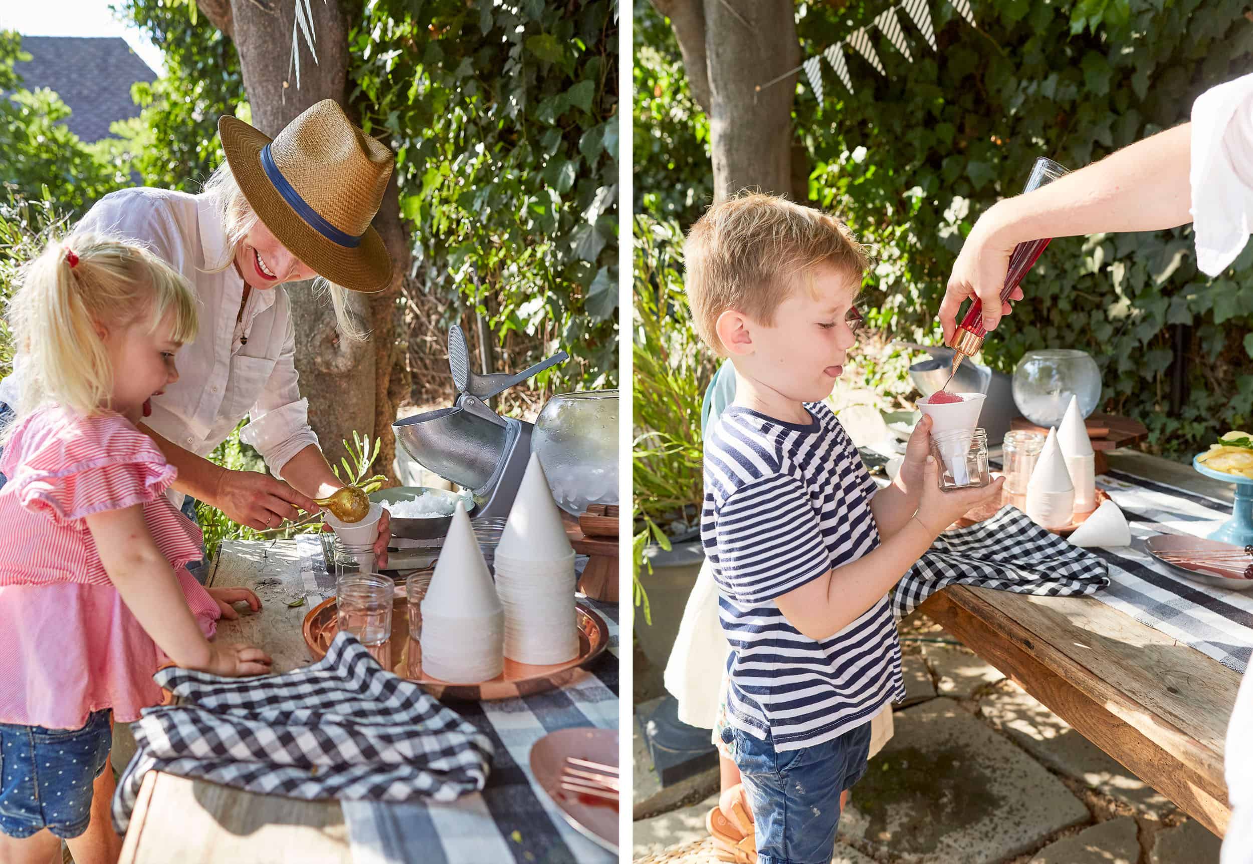Emily Henderson Culligan Snow Cone Party Diy Side By Side
