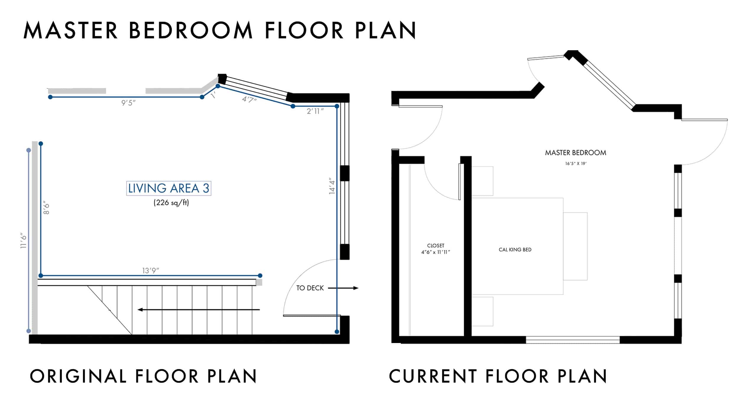 Emily Henderson Mountain Fixer Upper Floor Plan Master Bedroom Closet Before After 1