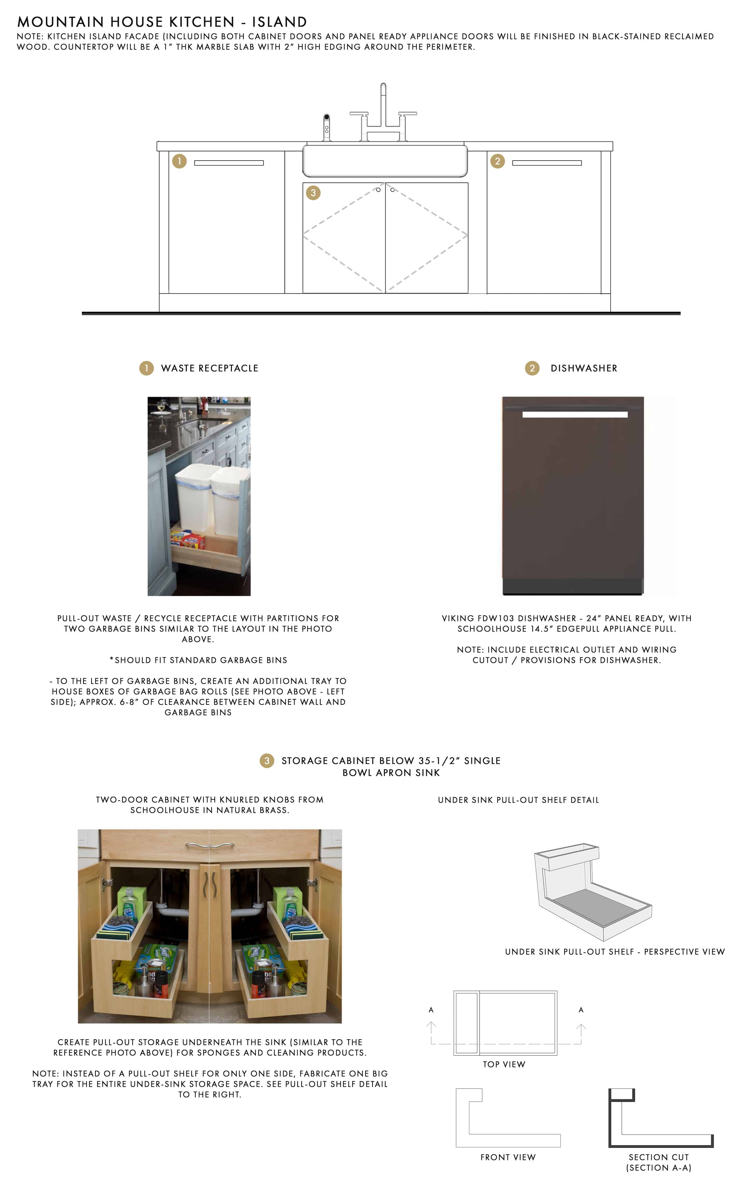 Emily Henderson Mountain House Kitchen Cabinet Interior Kitchen Island Final