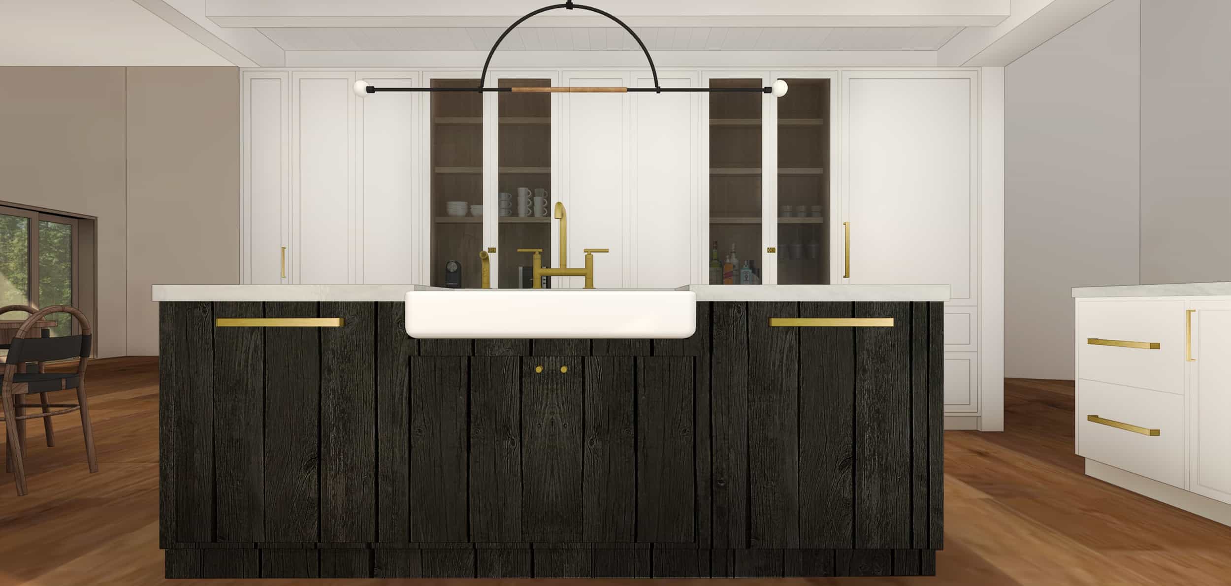 Emily Henderson Mountain House Kitchen Evolution Kitchensumnt Flat Island