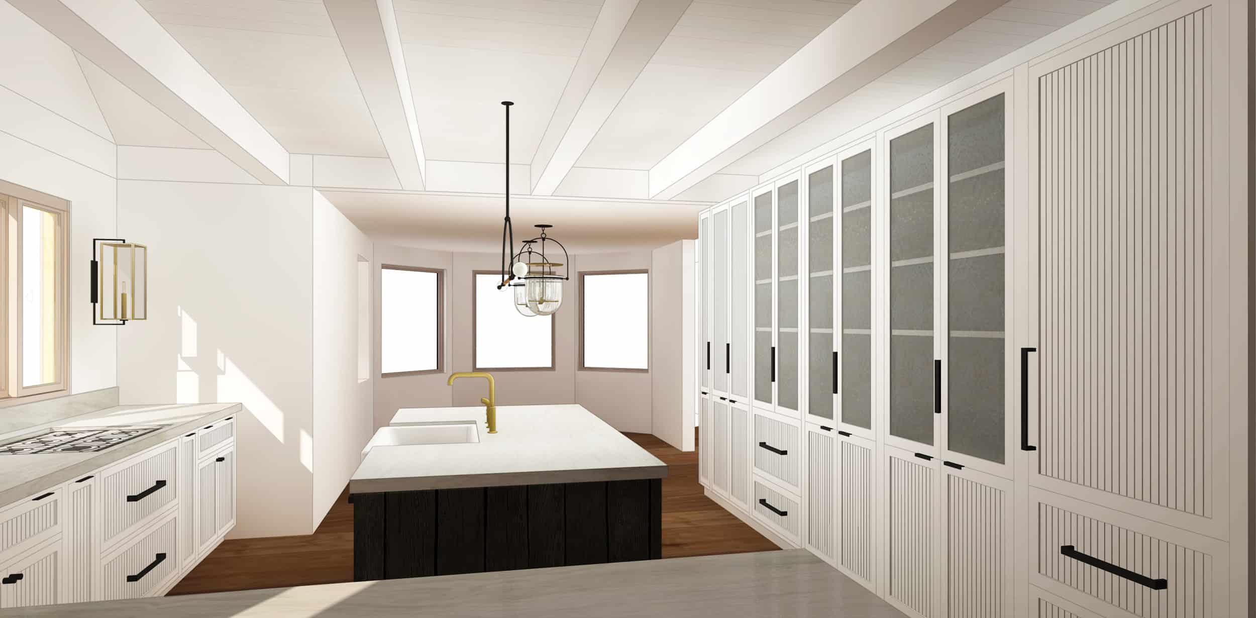 Emily Henderson Mountain House Kitchen Evolution Kitchensumnt Grooved Shaker Glass 01 Final