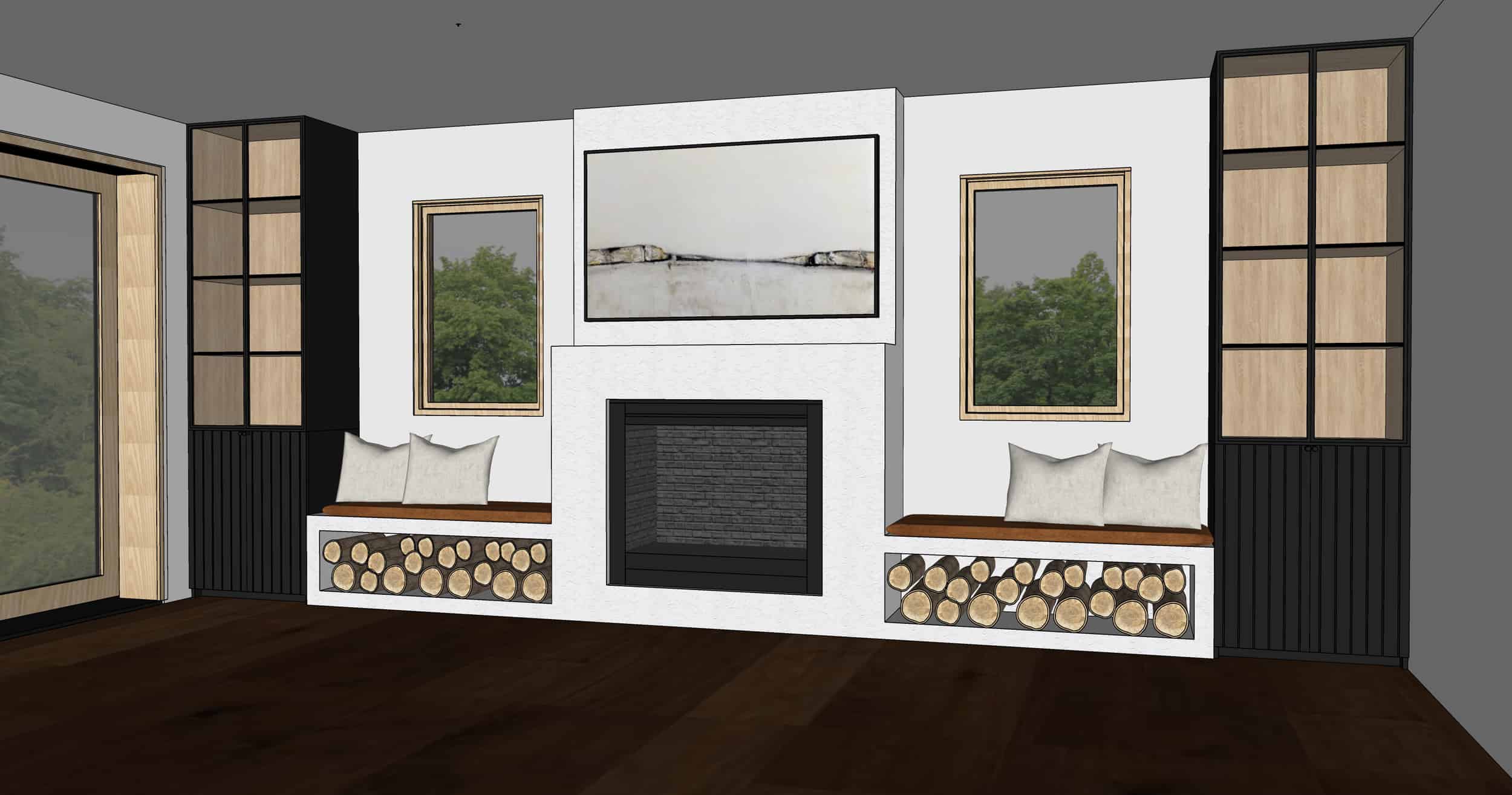 Emily Henderson Mountain Fixer Upper Family Room Fireplace Notes From Readers Option 21