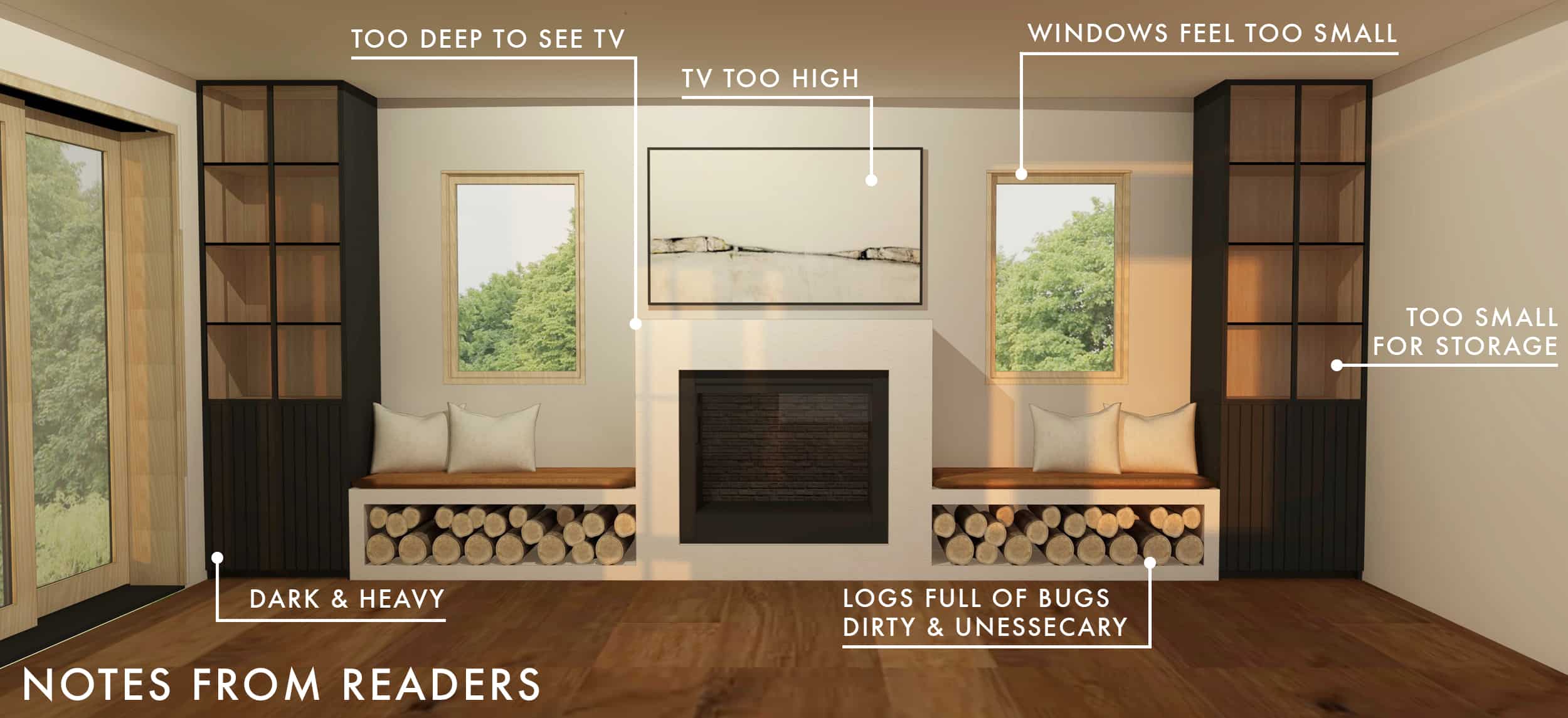 Emily Henderson Mountain Fixer Upper Family Room Fireplace Original Notes From Readers2