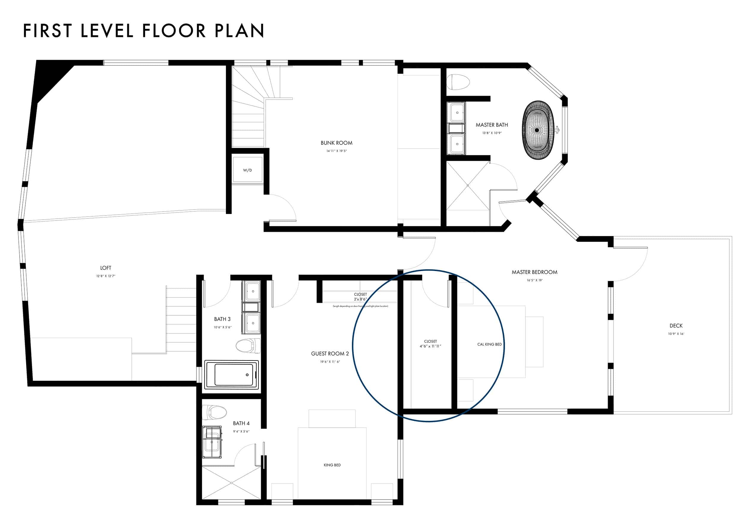 Emily Henderson Mountain Fixer Upper Floor Plan Master Bedroom Closet 1