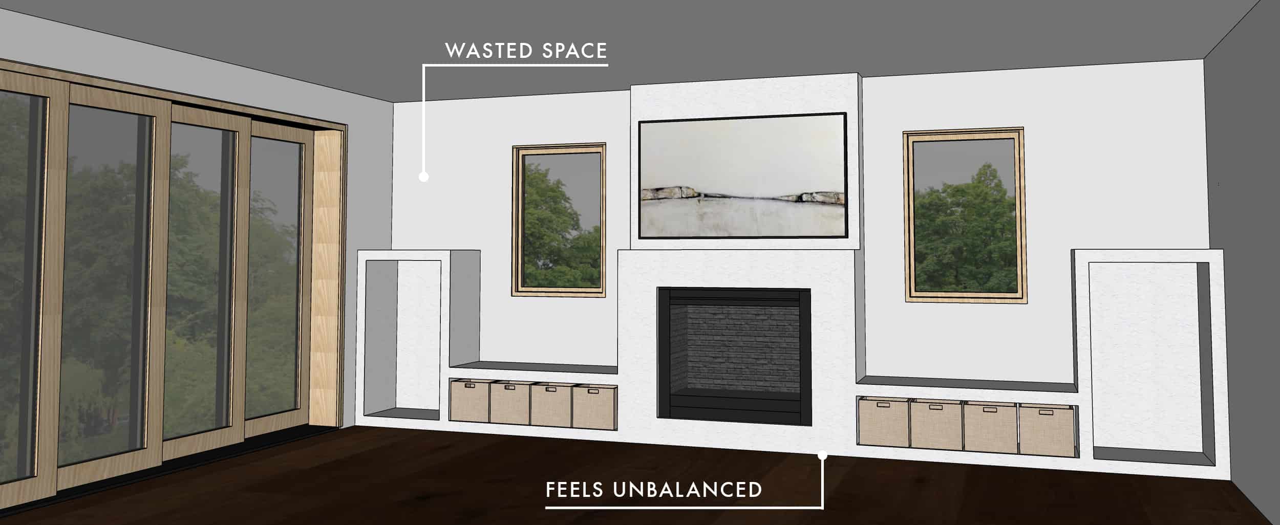 Emily Henderson Mountian Fixer Upper Family Room Fireplace Notes Considered Option 041