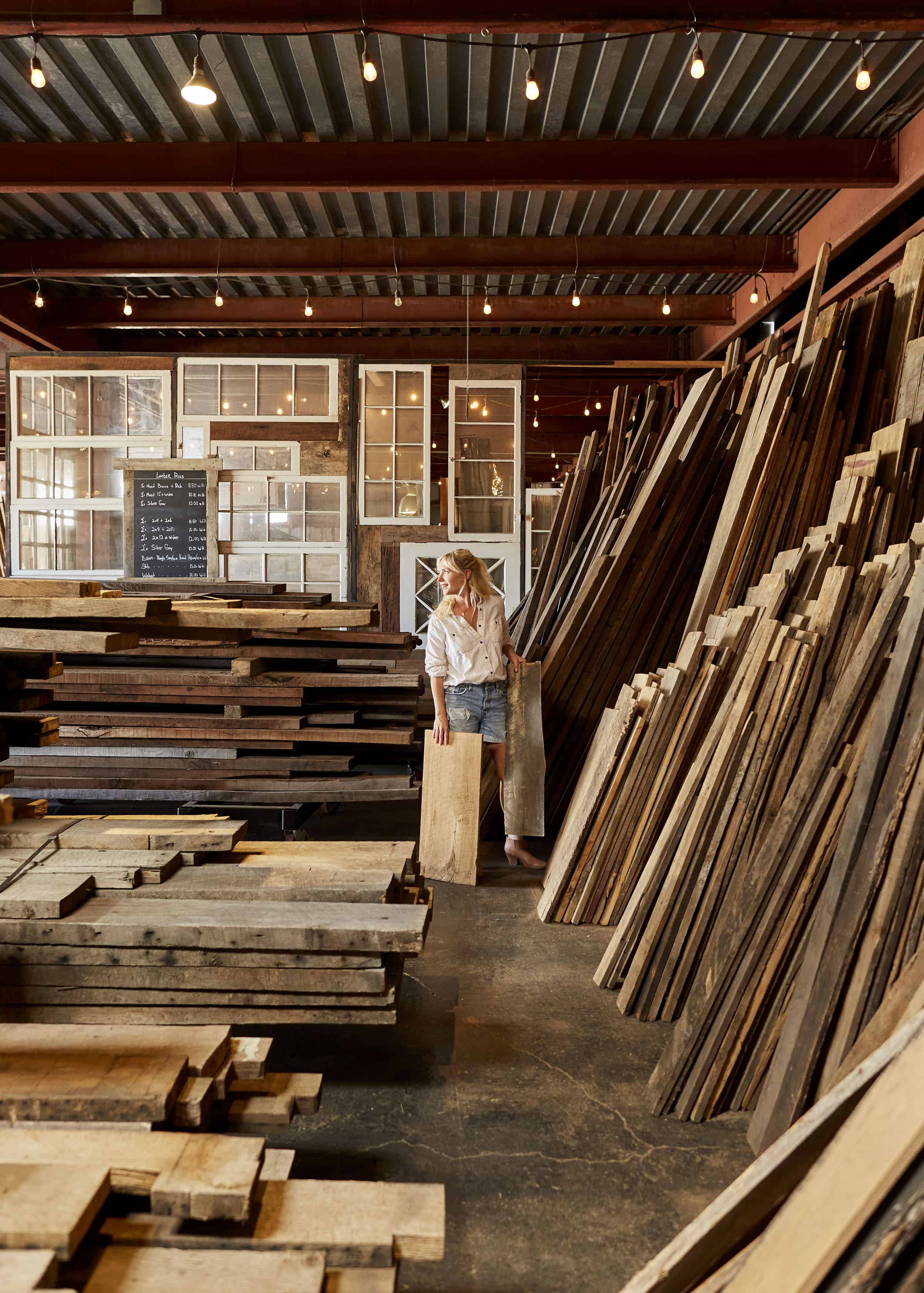 Emily Henderson Mountain House Ross Allan Reclaimed Wood18
