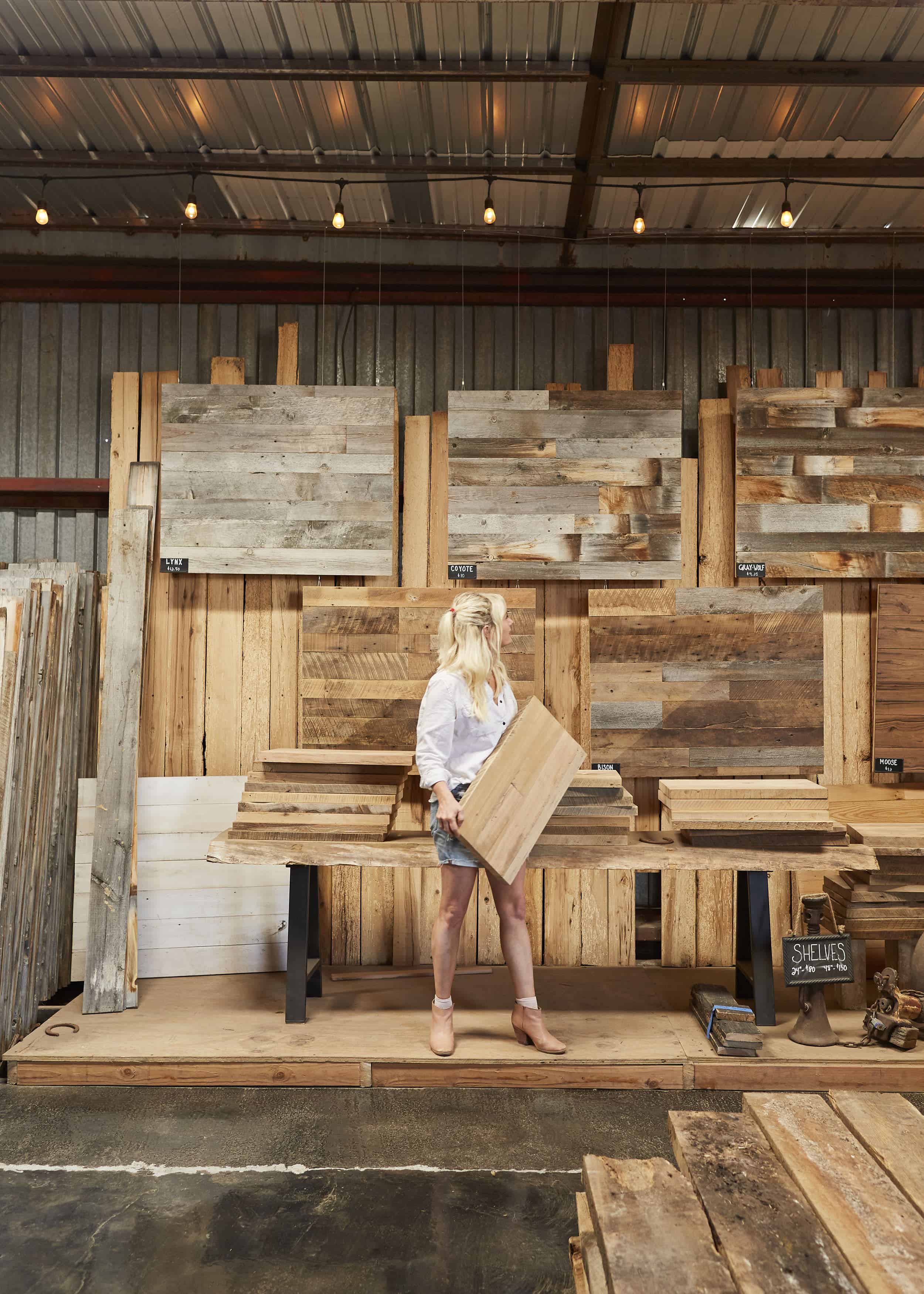 Emily Henderson Mountain House Ross Allan Reclaimed Wood25
