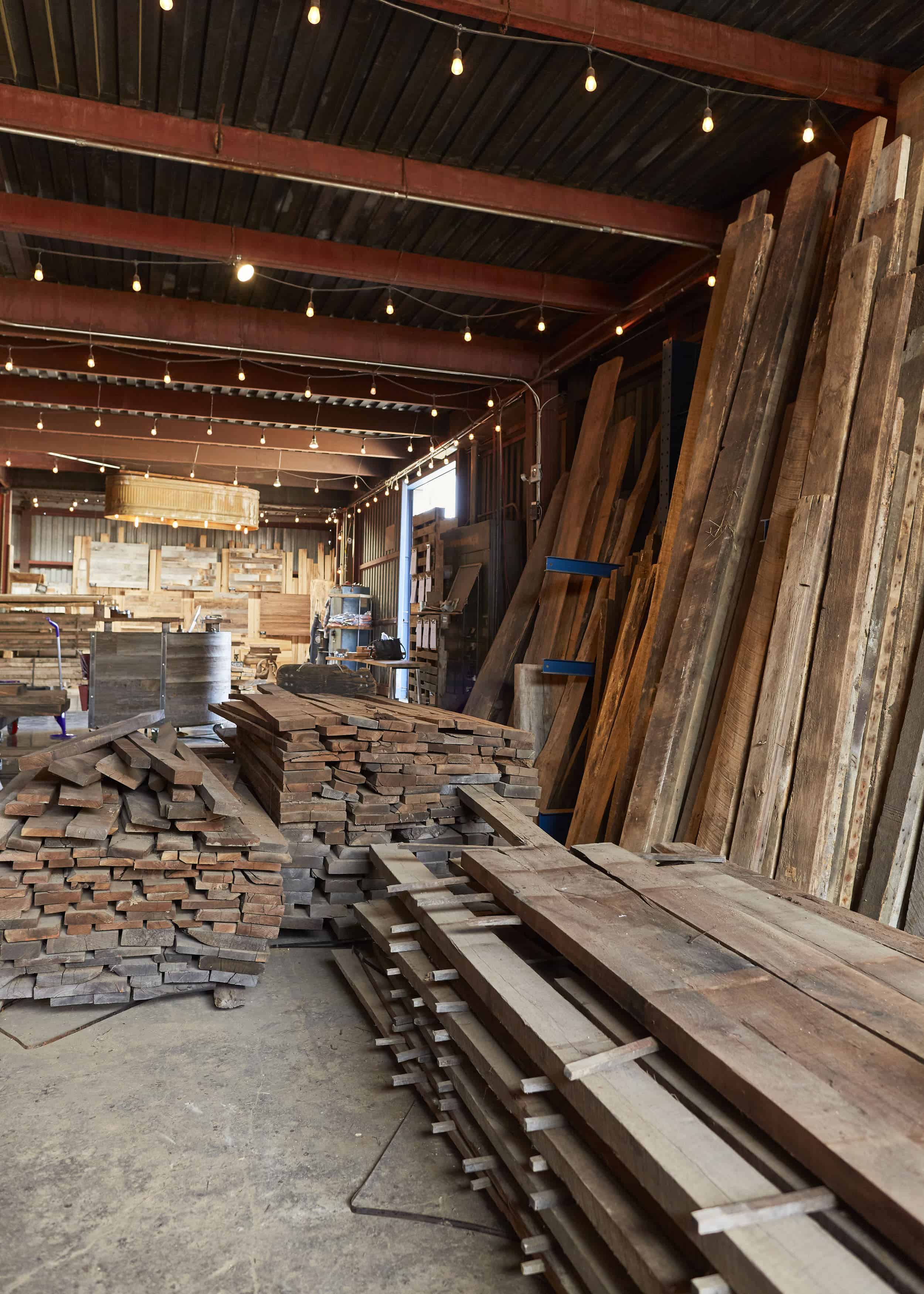 Emily Henderson Mountain House Ross Allan Reclaimed Wood45