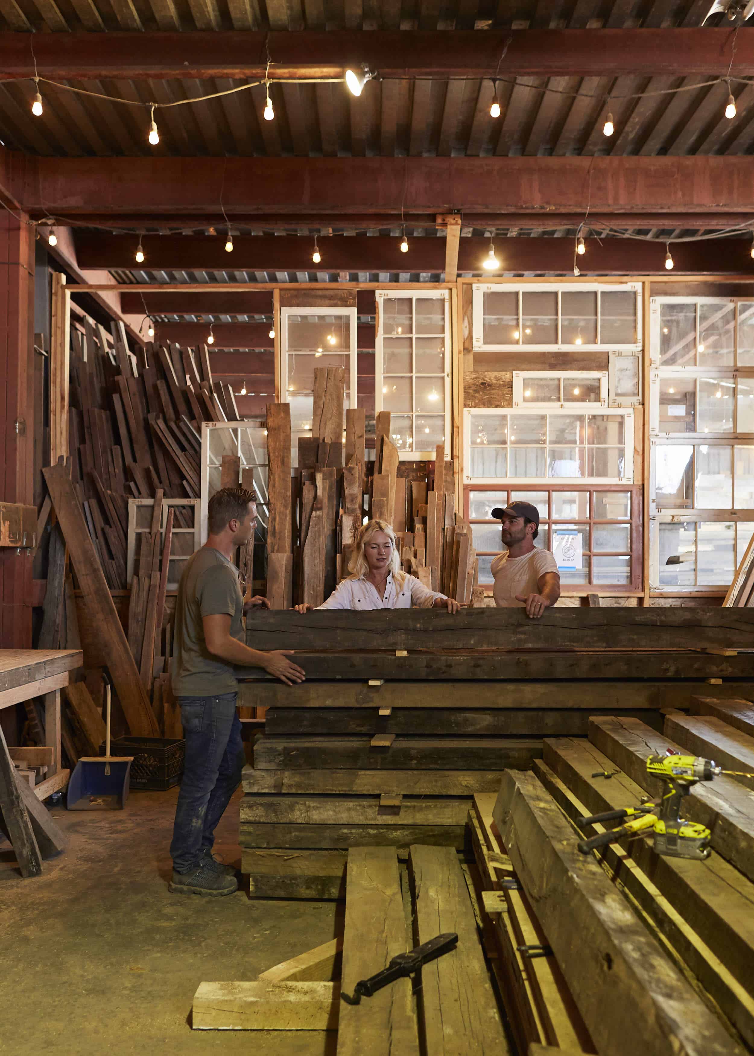 Emily Henderson Mountain House Ross Allan Reclaimed Wood48