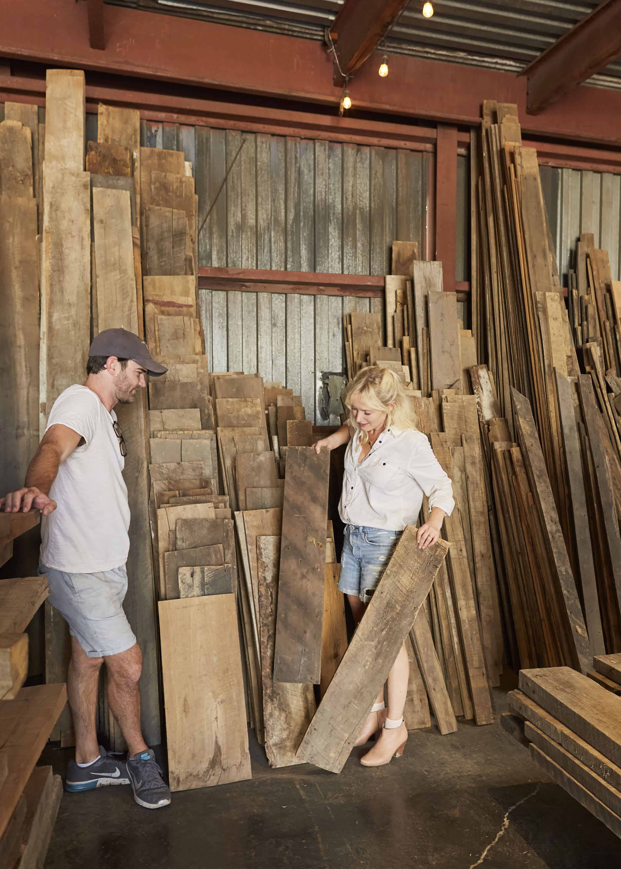 Emily Henderson Mountain House Ross Allan Reclaimed Wood56