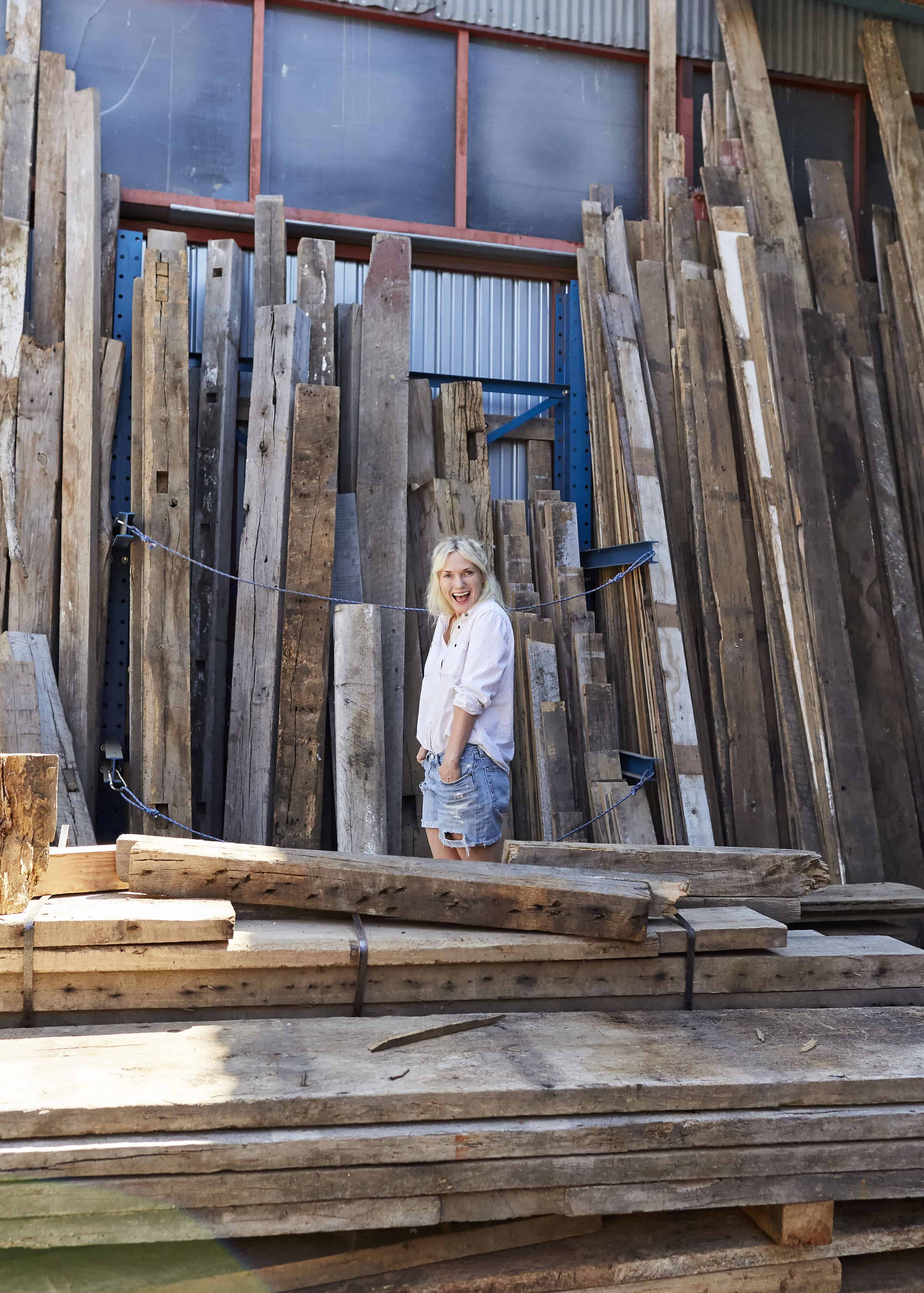 Emily Henderson Mountain House Ross Allan Reclaimed Wood58